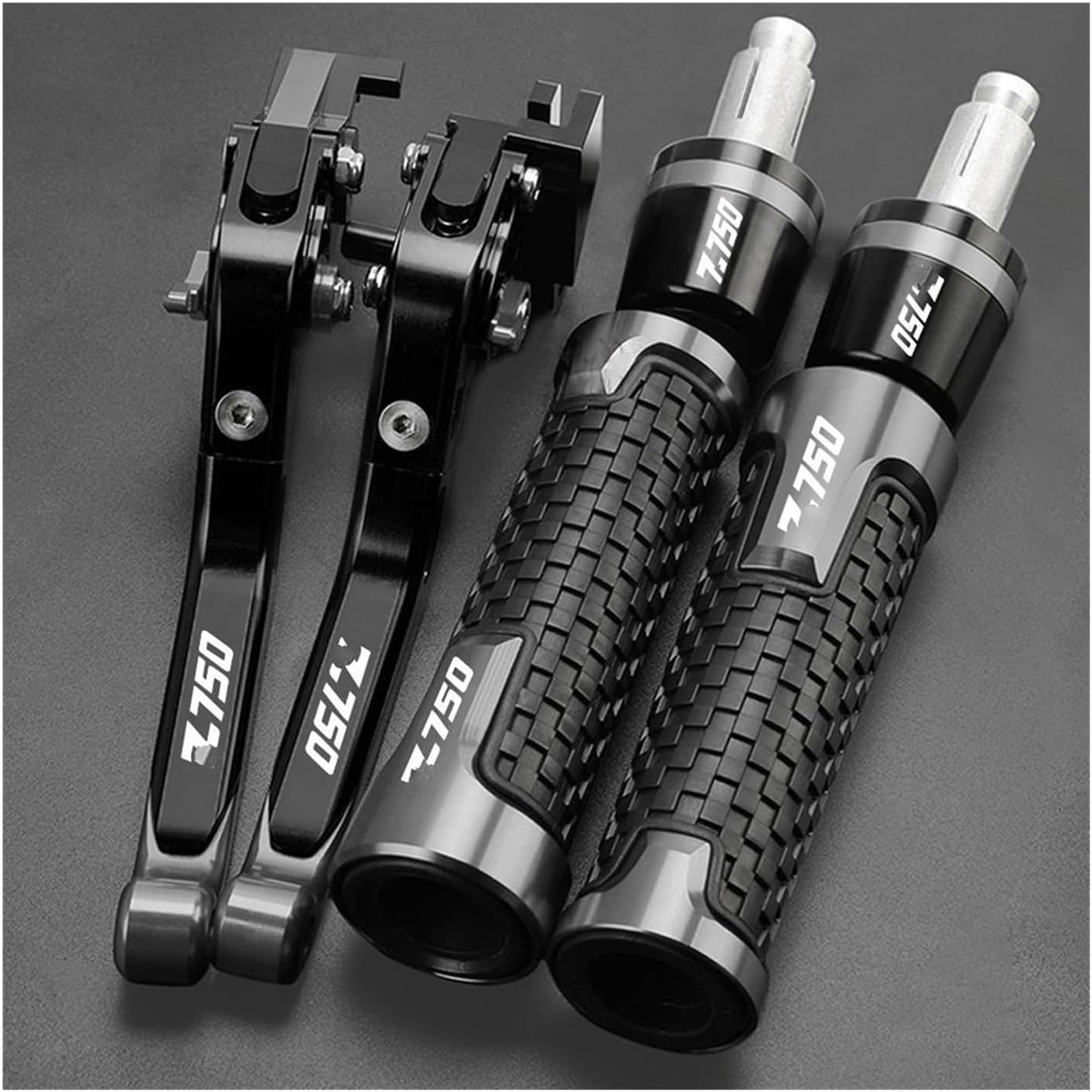 Motorcycle Accessories for Kawasaki Z750 Z 750 2007 2010 2011 2012 Adjustable Brake Clutch Levers Handle Bar Grip Ends(7) image number 2