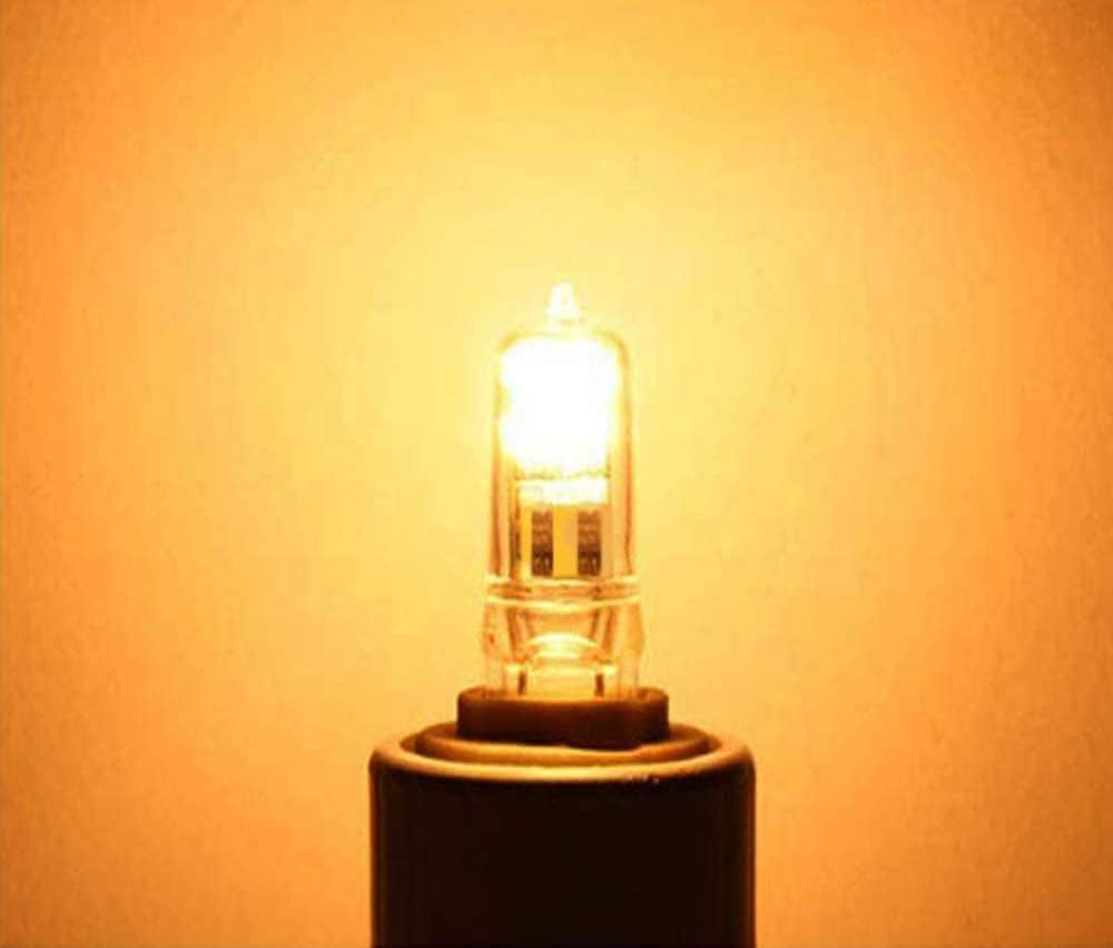 10 Pack GY6.35 35W 12V Dimmable G6.35 T4 Halogen Bulbs for under Cabinet Type JC Lighting Warm White 2700K image number 6