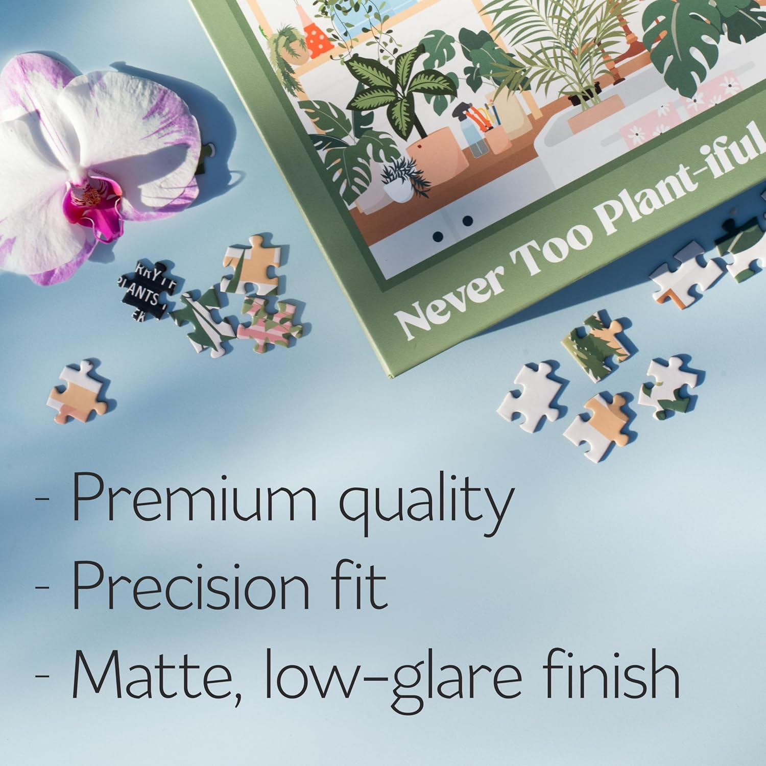 Terras Puzzles - Never Too Plant-Iful 1000 Piece Puzzle - Matte Finish - Plant Garden Lovers - 70X50Cm image number 3