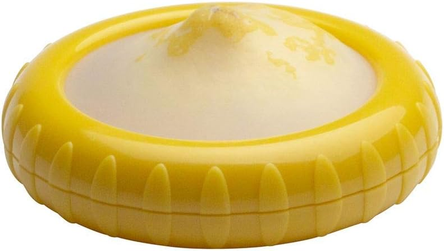 Cuisena Fresh Keeper Silicone Pod - Citrus Fruit Saver, Yellow | Bpa-Free Silicone Food Saver for Storing Leftover Lemons, Limes, & Oranges | Hard Plastic Sealing Ring | Tyre/Bottle Top Design image number 5