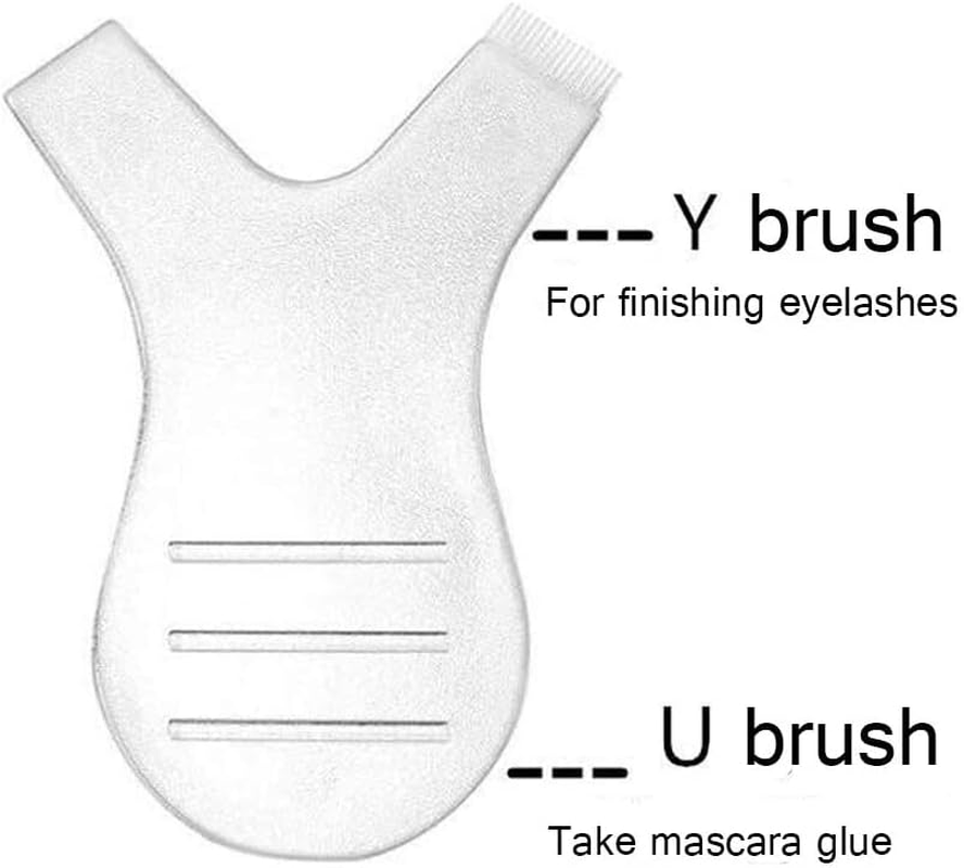 10Pcs X Eyelash Lashes Lifting Lift Perm Y Comb Brushes Tool Separating Brush image number 1