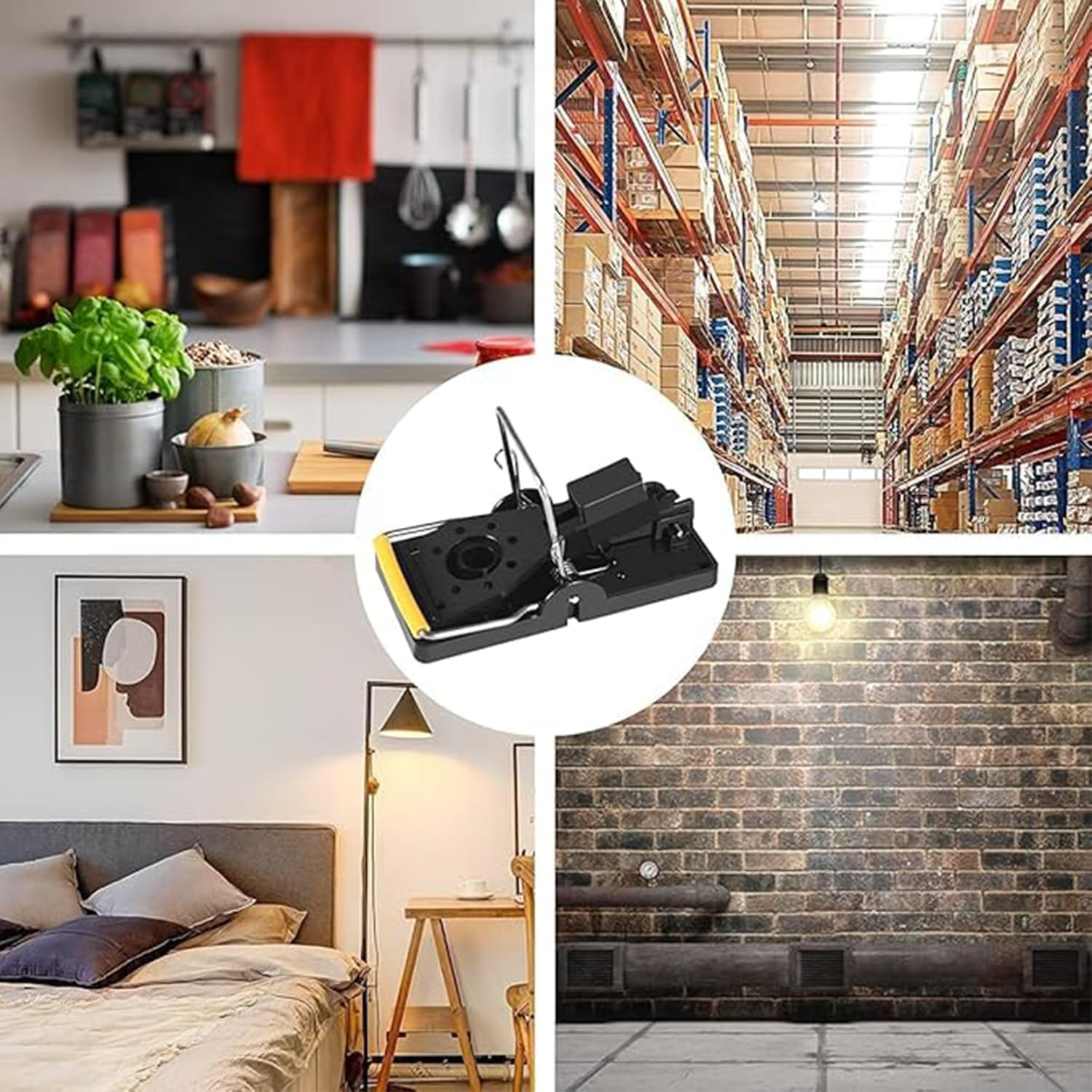 EOMECUIGAO Mouse Trap That Work Instantly Indoor Outdoor 8PCS Reusable Quick Kill Mice Trap Plastic Mouse Traps image number 5