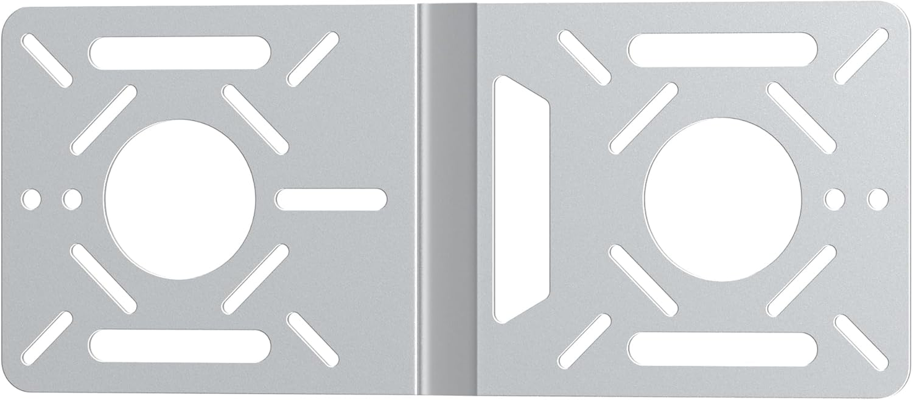 Fasgear VESA Mounting Bracket for Intel NUC Extension Plate Adapter with 100X100Mm and 75X75Mm Holes | Monitor Arm Conversion Kit Holder Compatible with VESA Pattern for Mini PC Mount(Silver)