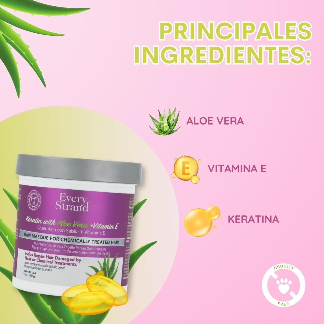 EVERY STRAND Keratin Hair Masque, 15 Oz image number 6