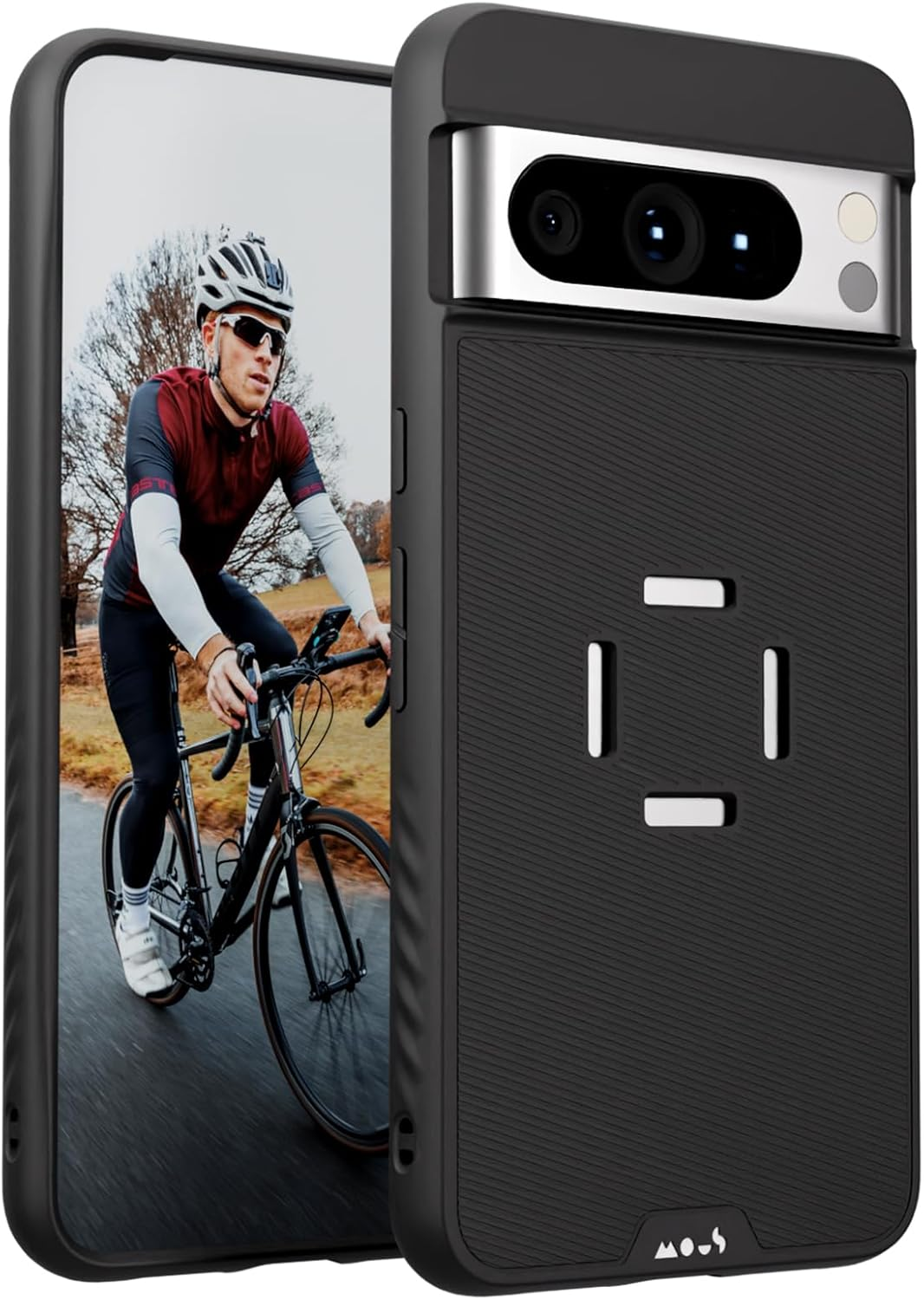 Mous - Intralock Phone Case for Google Pixel 9 Pro - Magsafe Compatible with Intralock Technology for Mechanical Mounting - Black image number 2