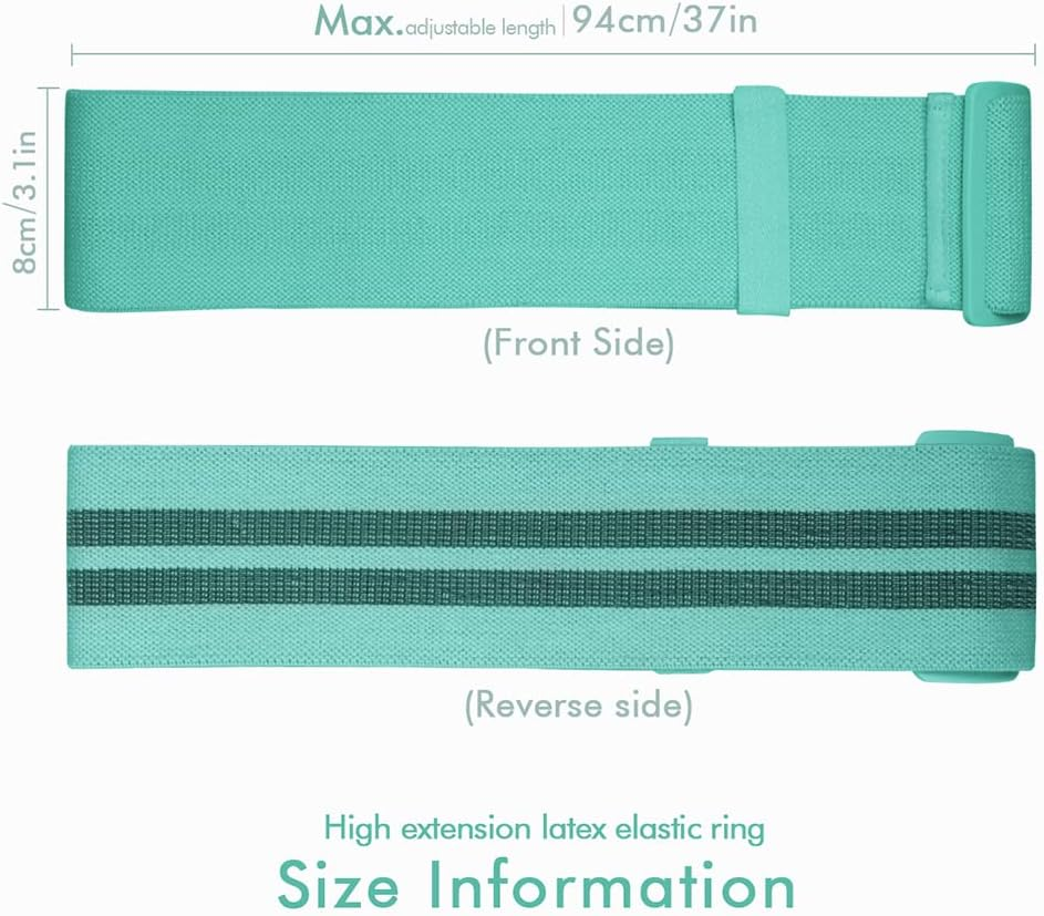 3PCS Adjustable Length Bands Resistance Bands Set Exercise Bands for Legs HIPS and Glutes Non Slip Exercise Loop Bands Suit for Everyone image number 5