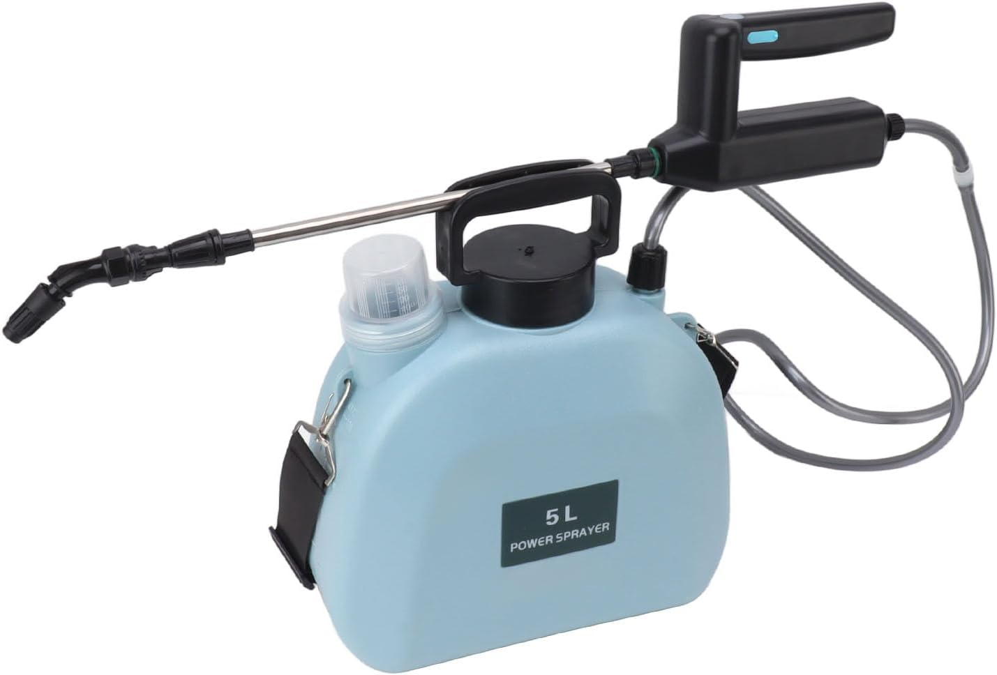 Weed Sprayer, anti Slip Handle Battery Powered Sprayer Automatic Stable Operation Strong Power for Car (5L Blue) image number 4