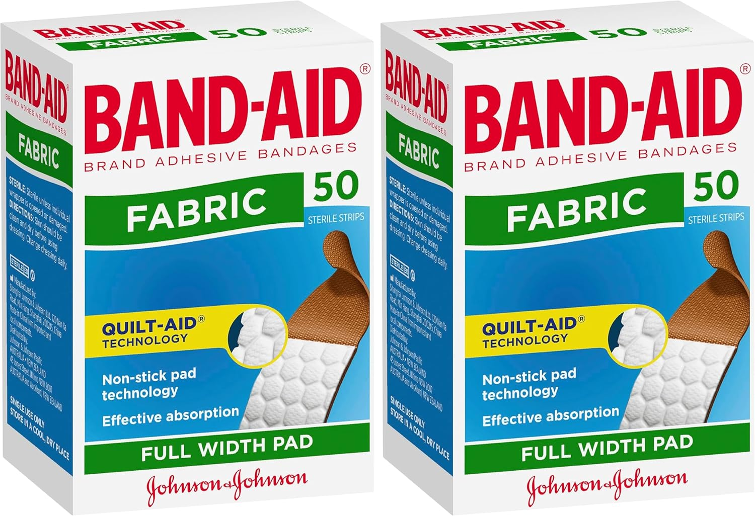 Band-Aid Fabric Strips 50 Pack |Non-Stick Pad Technology| Greater Coverage|Extra Flexible image number 5