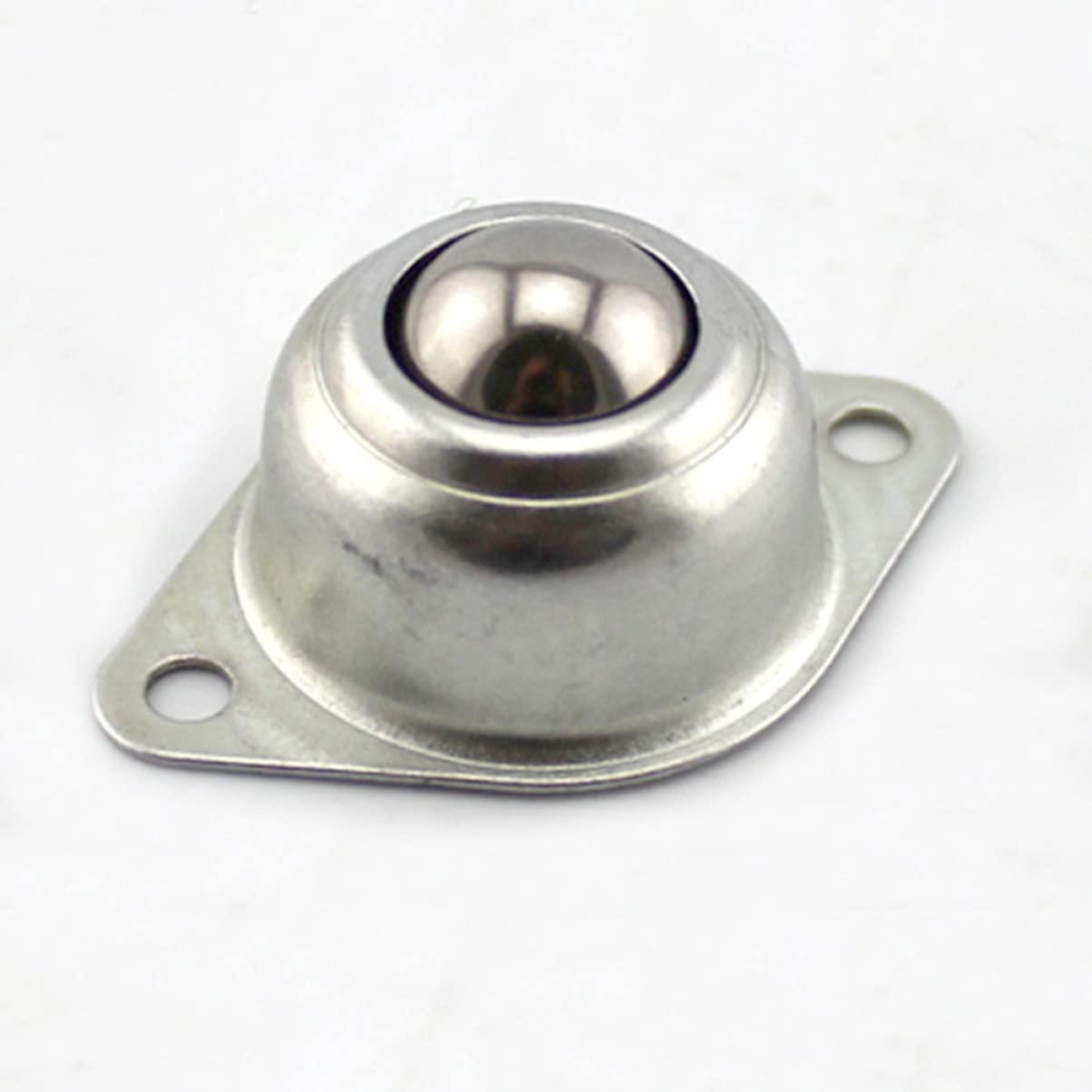 Baluue 10 Pcs Mini Swivel Casters Wheels, Stainless Steel Mini Wheel 360 Degree Rotation, Bearing Ball Transfer Wheels No Noise for Furniture Trash Canrage image number 1