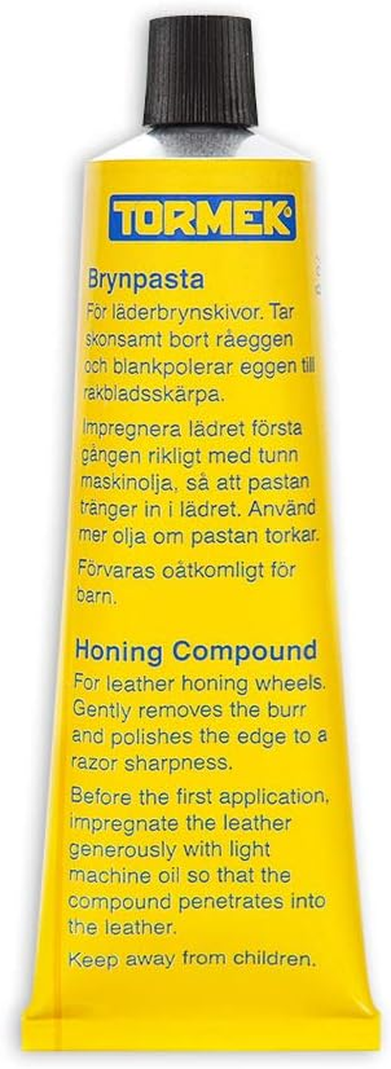 Tormek Honing Compound PA70 for Use with Sharpening Grinders T-7, T-4, and T-3, and Also Other Leather Strops. Creates Razor Sharp Edges on Knives and Tools.