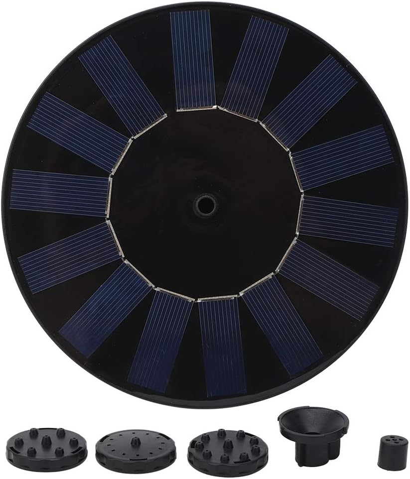 7V Water Fountain Pump with Quick Automatic Running, Strong and Durable ABS Construction, Suitable for Bird Baths and Fish Pools, Outdoor Garden Decoration image number 3