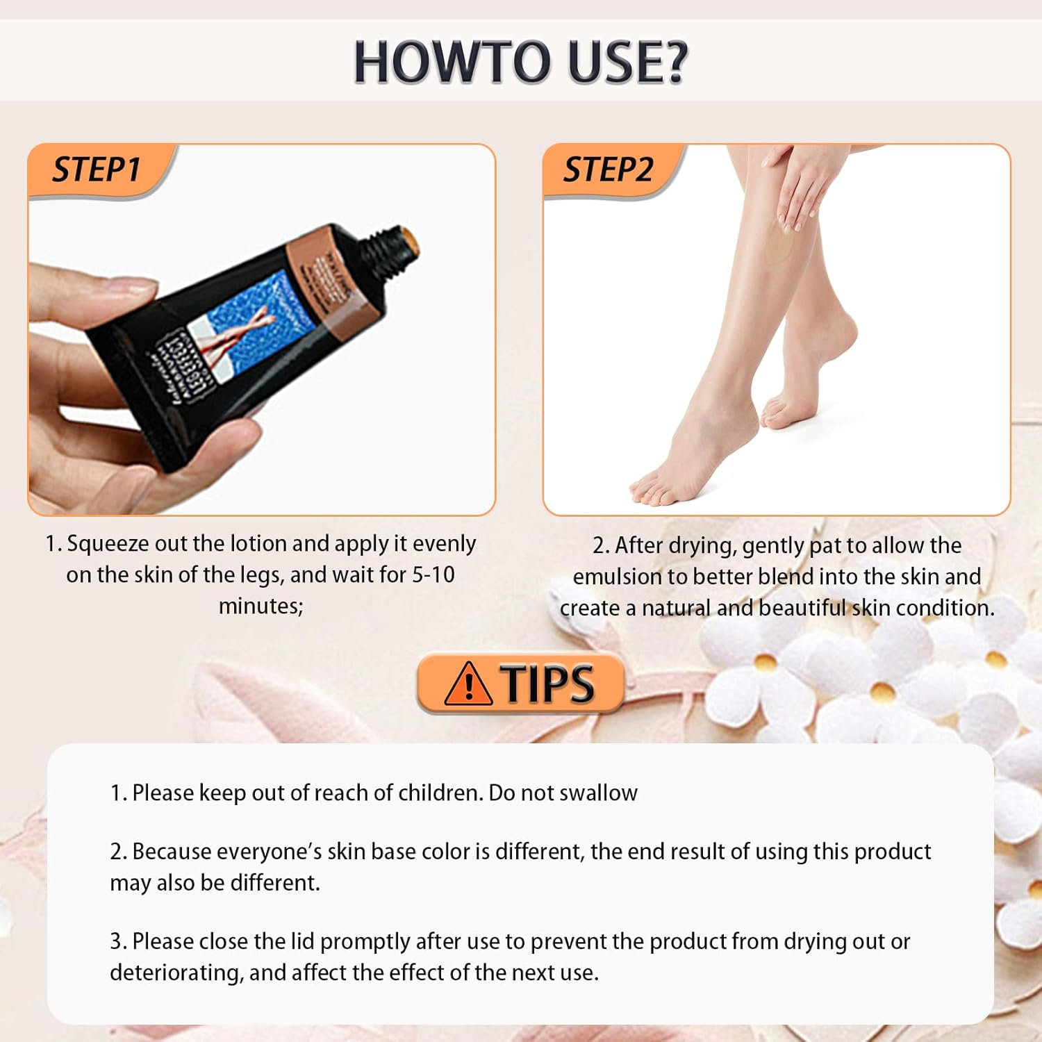 Leg Makeup Waterproof, Smooth Legs, Fade the Skin Color of Legs, Effectively Cover the Scars of Legs and Body, Long-Term Body Foundation Make-Up Uniform Skin Skin Beauty Leg Cream image number 1