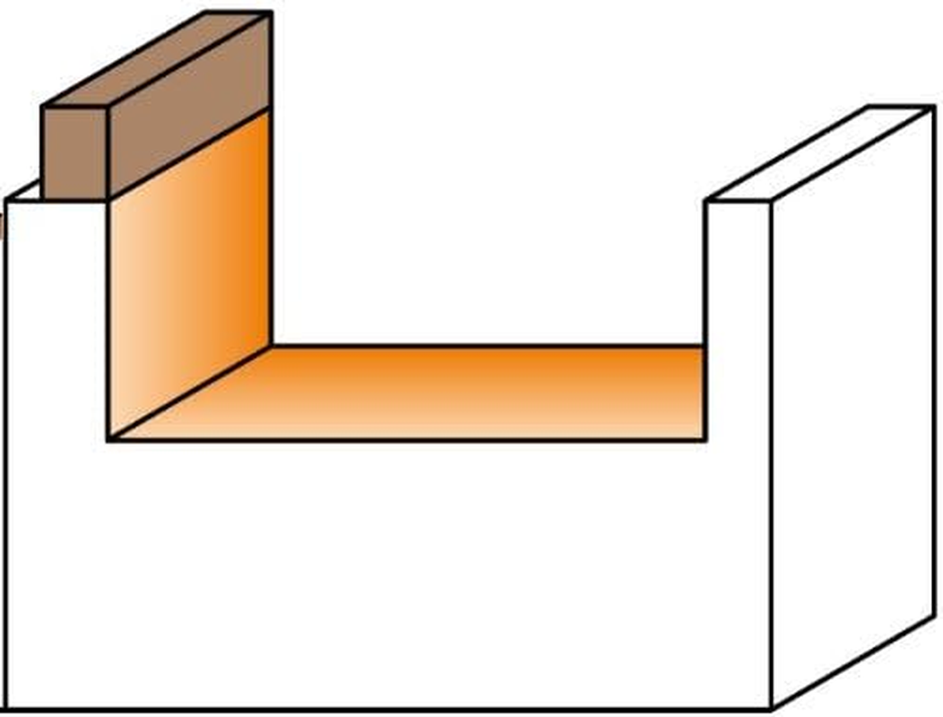 CMT 801.128.11B Mortising Bit with 1/2-Inch Diameter with 1/4-Inch Shank image number 3