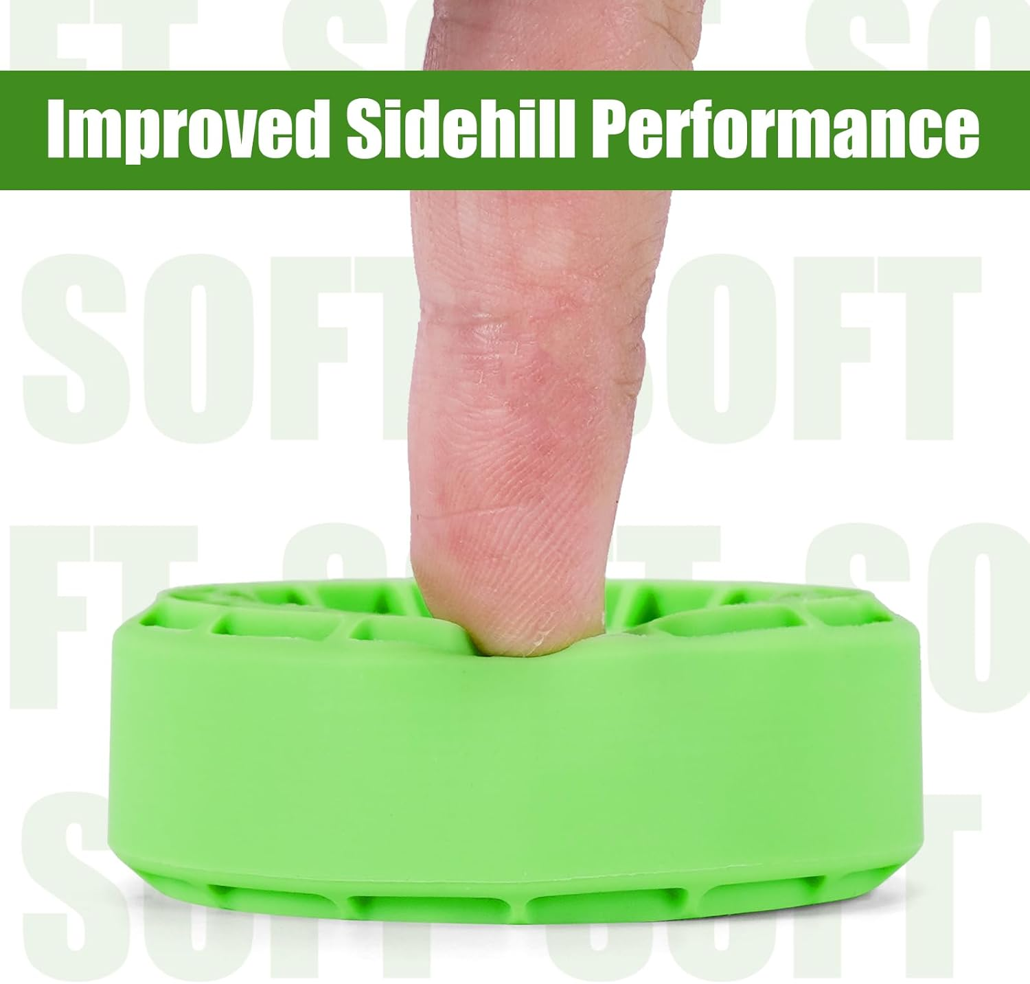 INJORA 4Pcs Silicone Rubber Inserts for 56-58Mm*24Mm 1.0" Tires(Small Green) - Small Green image number 4