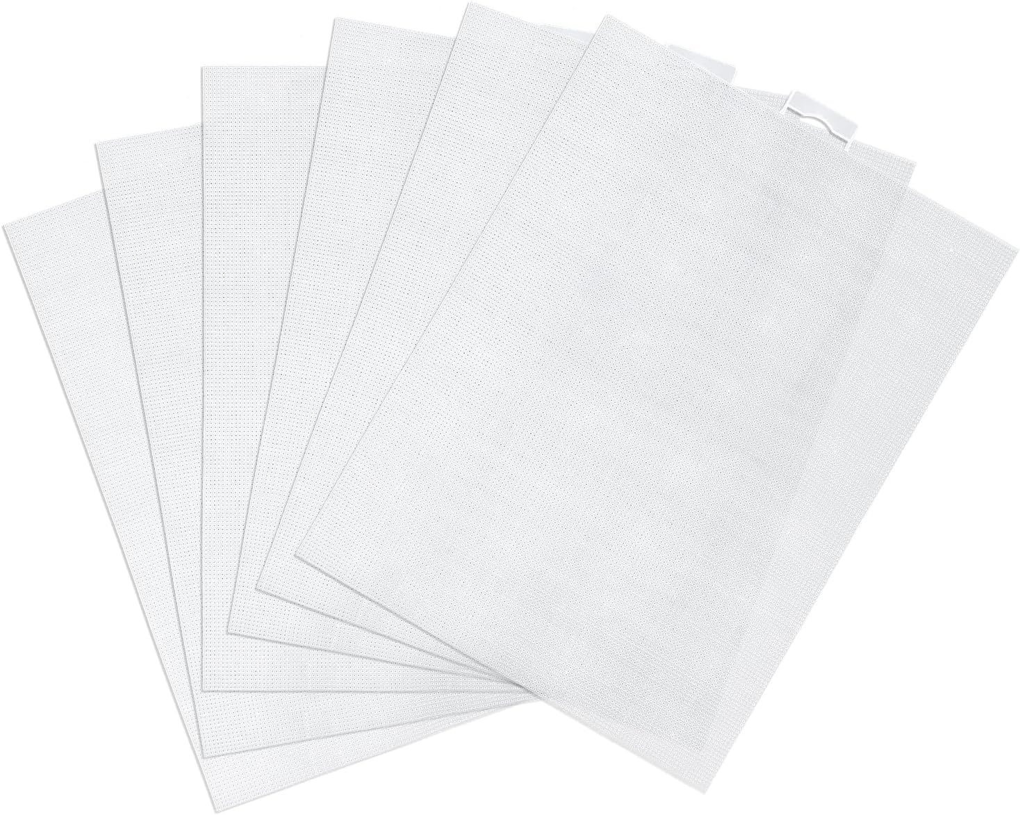 6Pcs Plastic Mesh Canvas Sheets, 14 CT Clear Plastic Mesh Canvas Sheets for Embroidery Making, Cross Stitch Plastic Aida Mesh Screen for Crafts DIY Crochet Projects (11X8.2 Inch) image number 3