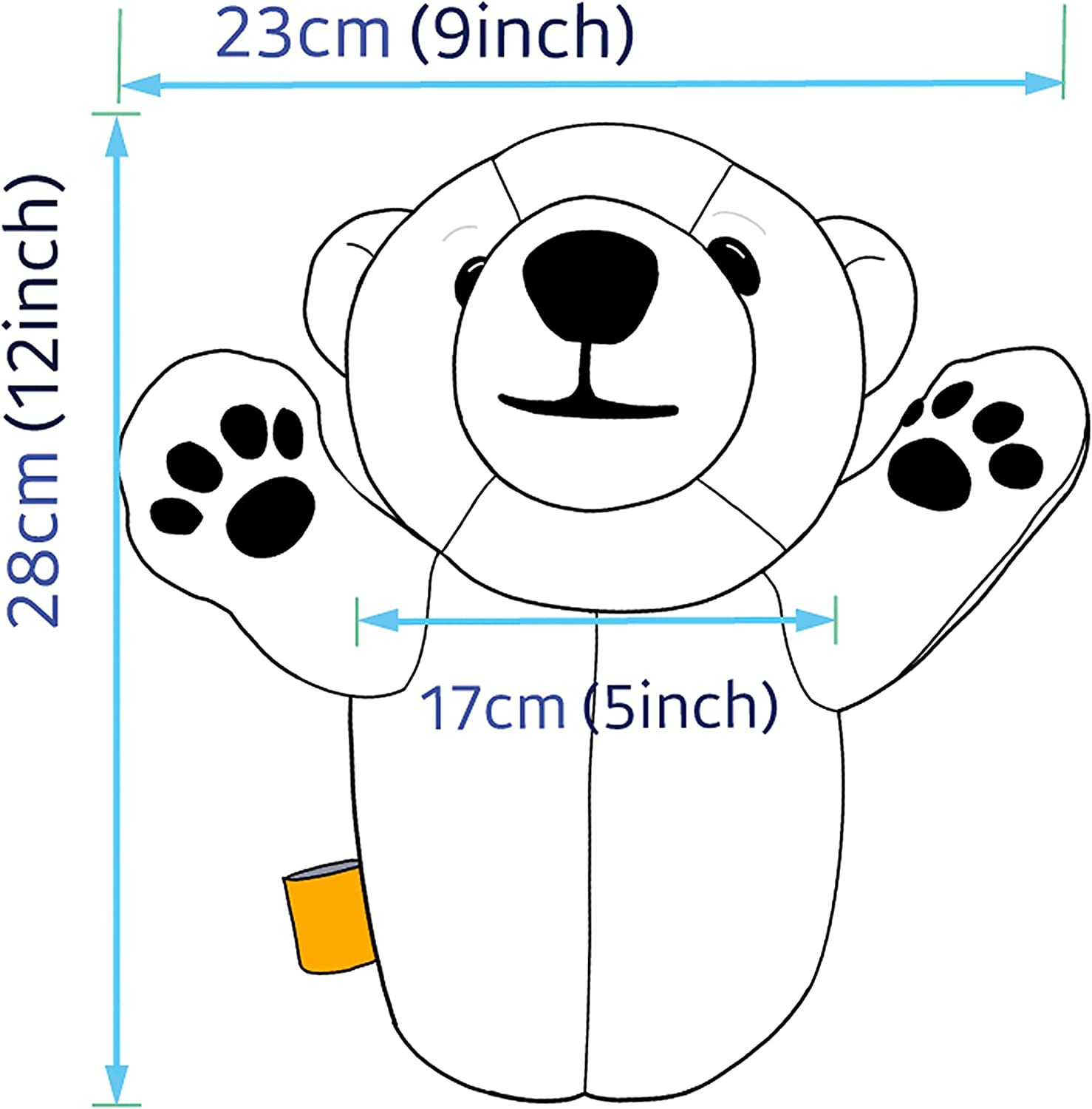 Anagom Golf Head Cover Polar Bear Driver Headcover with Lovely Paws image number 6