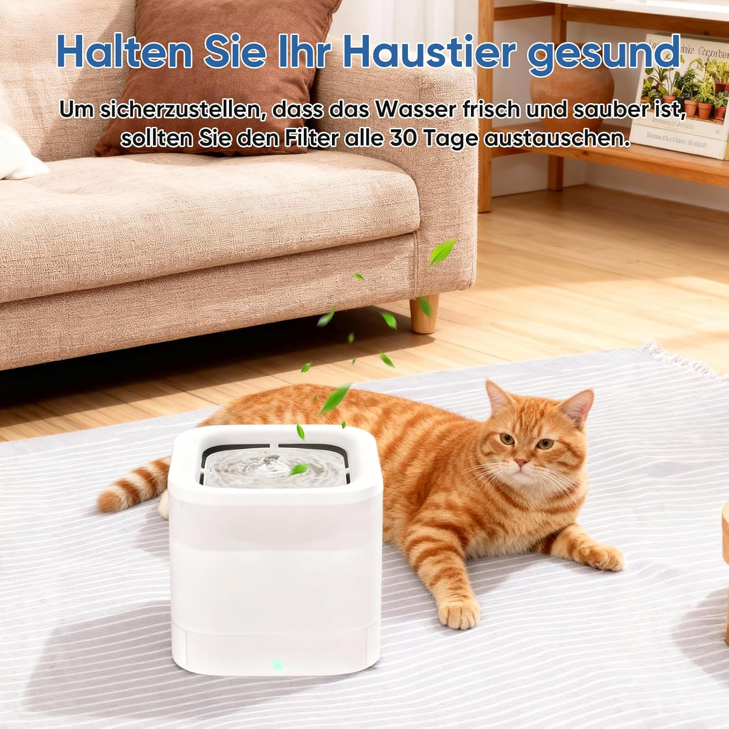 Herboom Pack of 28 Cat Fountain Filter Unit 3.0 with 1 Cleaning Brush, Drinking Fountain Filter Compatible with E Versweet Solo 2/Solo SE/3 Pro/2S/3 (14 Pieces Filters + 14 Pieces Sponge) image number 5