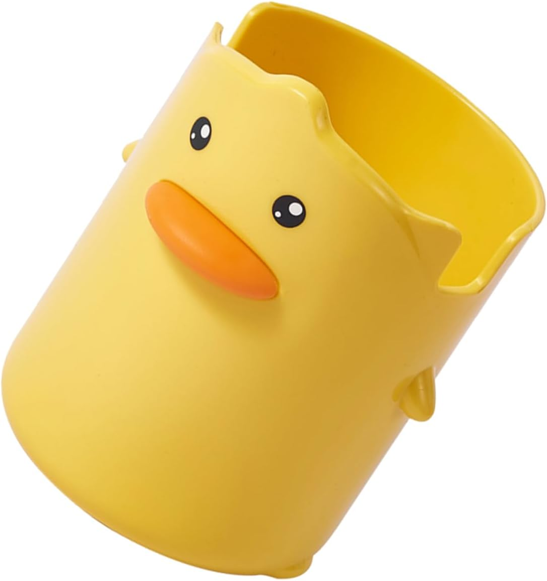 NAMOARLY Multi-Function Cartoon Yellow Duck Pen Holder Pencil Bucket Desktop Organizer Makeup Brush Storage for Students Office Table Accessories image number 6