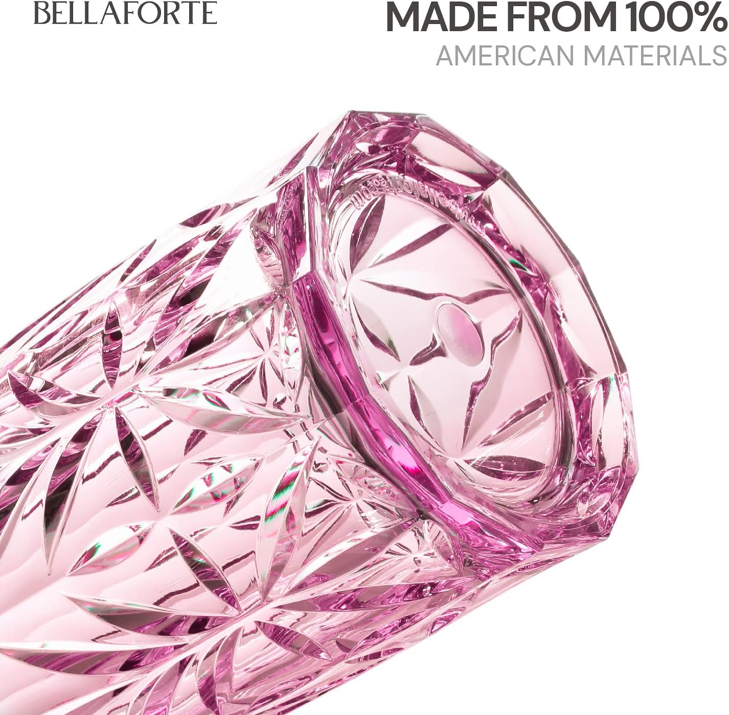 BELLAFORTE Shatterproof Tritan Tall Tumbler, Set of 4, 18Oz - Myrtle Beach Drinking Glasses - Unbreakable Plastic Drinking Glasses for Gifting, Parties, New Year - BPA Free - Dishwasher Safe - Pink image number 5