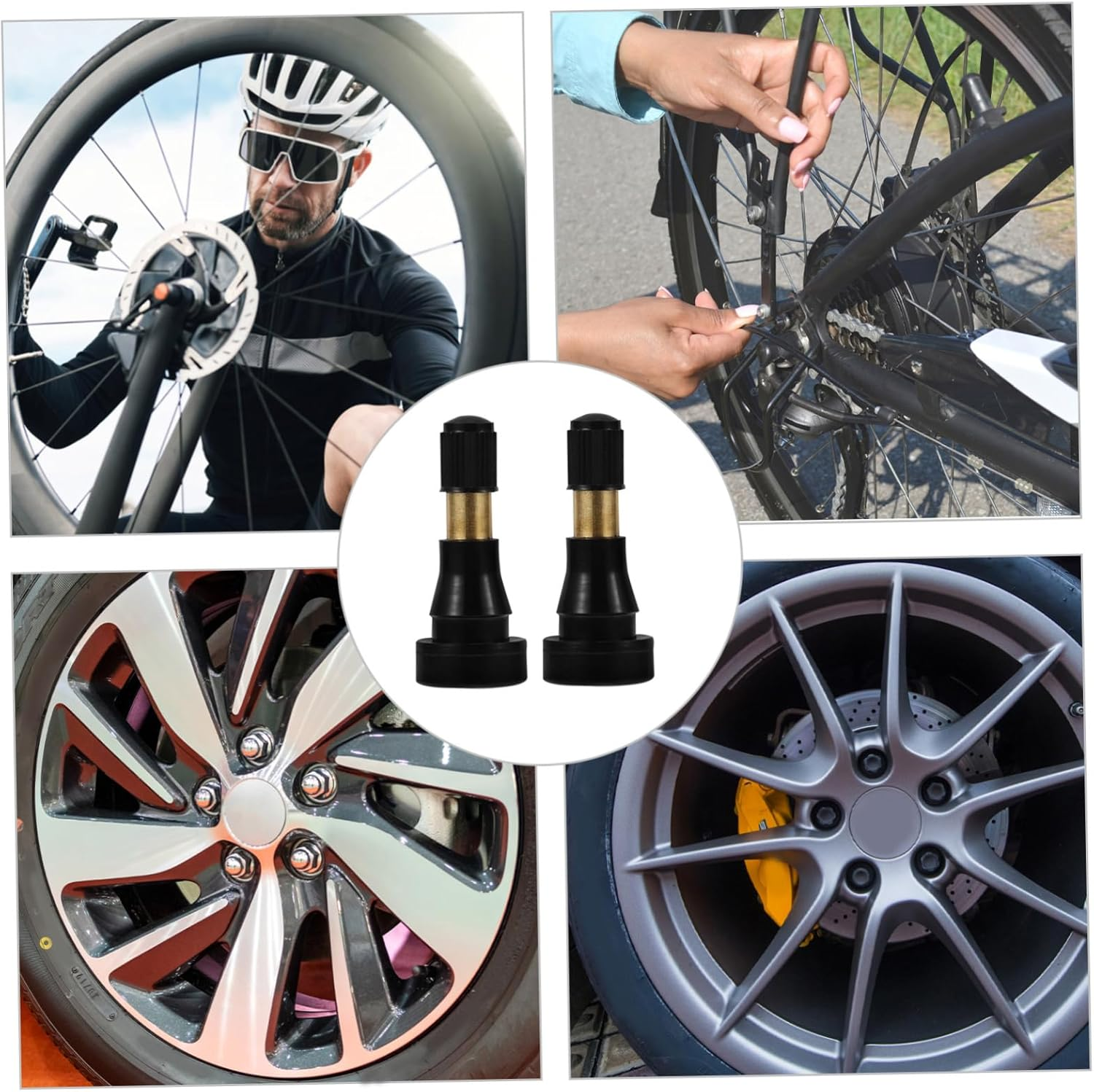 Anneome 6Pcs Tire Valve Stem Extender for Wheel Tire Air Compressors High-Pressure Valve Stem Extensions for Cars Light Trucks image number 4