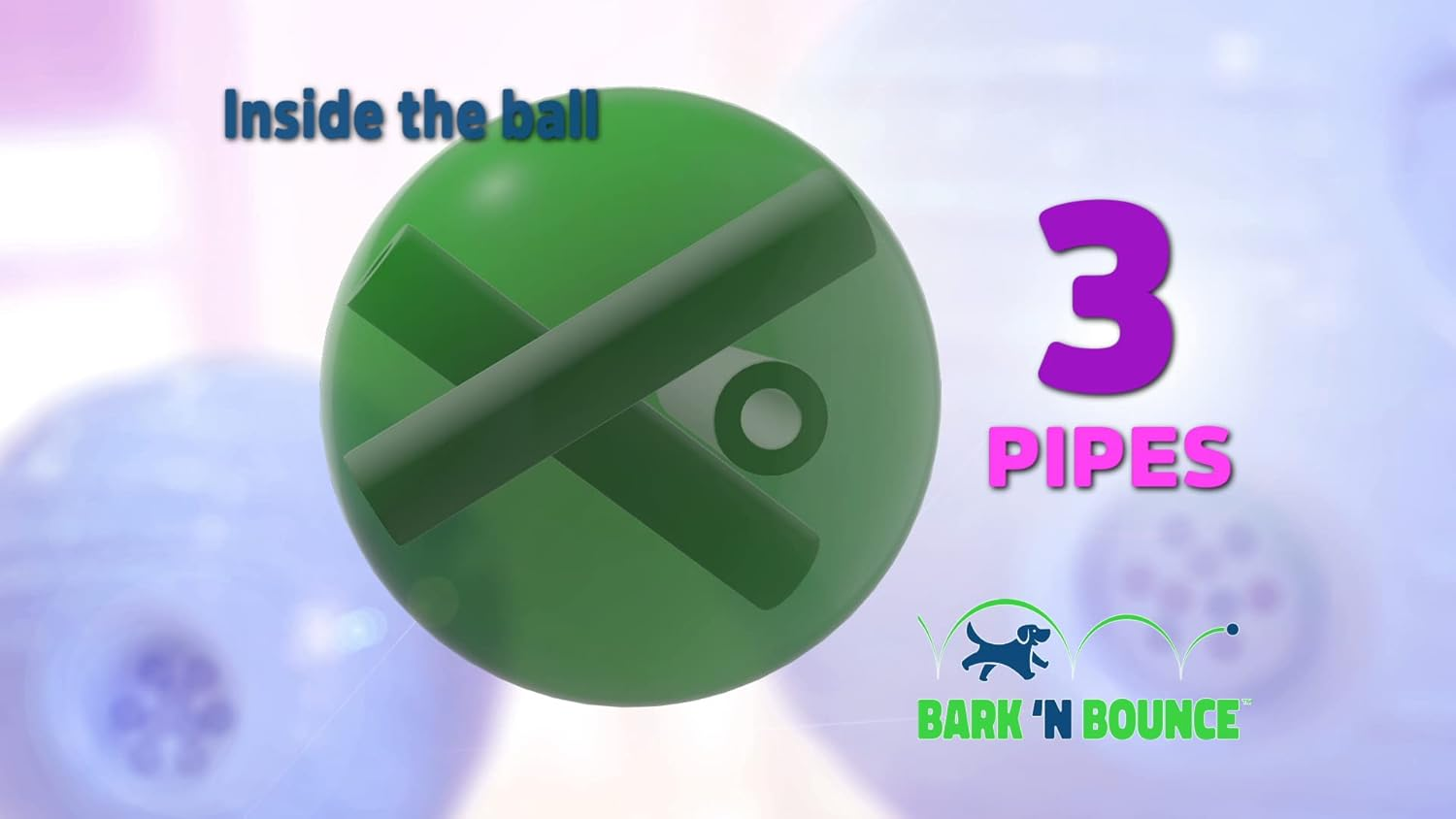 Bark N Bounce: the Interactive Dog Toy Ball That Bounces and Laughs, Engaging Your Dog'S Natural Instincts | Small/Medium 3.75In | Dogs 30Lbs and Under image number 1