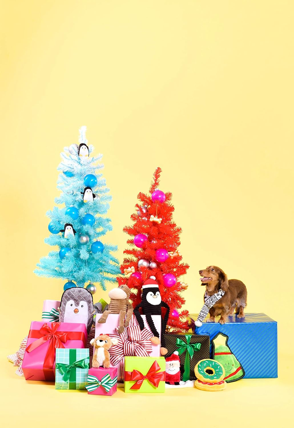 Zippypaws Holiday Crinkle - Squeaky Plush Dog Toy (Reindeer, Large) image number 3