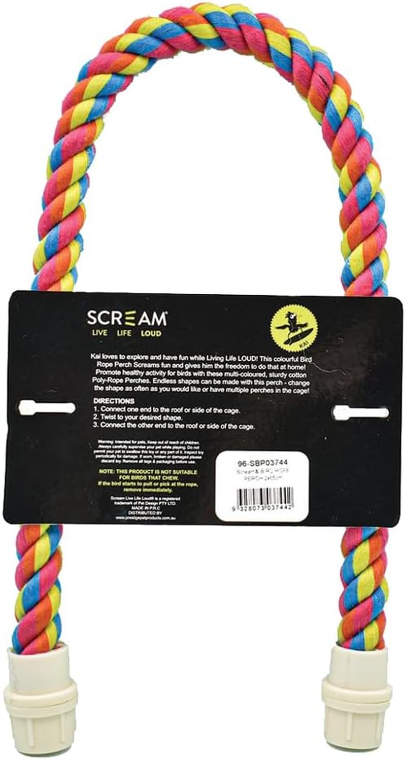 Scream Bird Rope Perch 2X65Cm image number 3