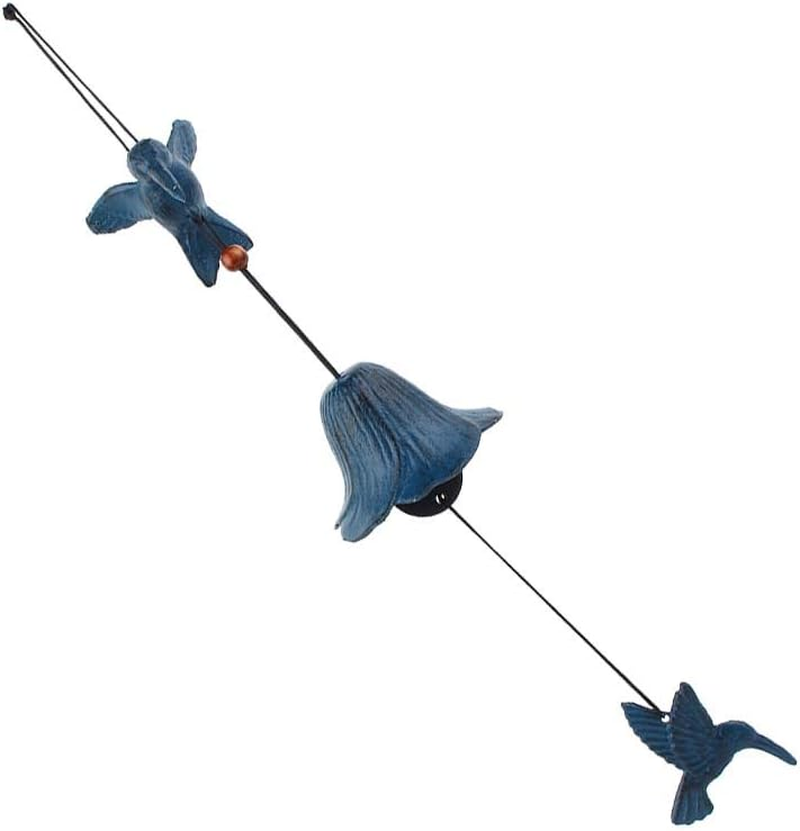 Haofy Wind Chimes,Metal Bird-Shaped Hanging Wind Chime Home Garden Backyard Decoration Ornament (Green) image number 4