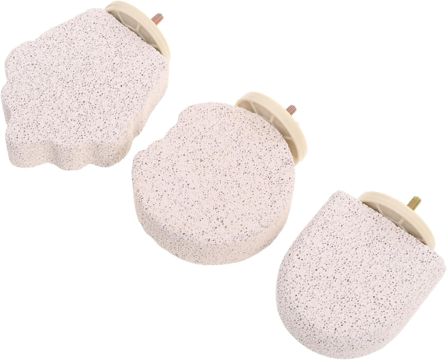 Sosoport 3Pcs Bird Beak Grinding Stone Natural Pumice Bird Parrot Cage Perch Stand Platform Foot Claws Trimmer Toys for Budgies Parakeets Cockatiels Conures image number 3