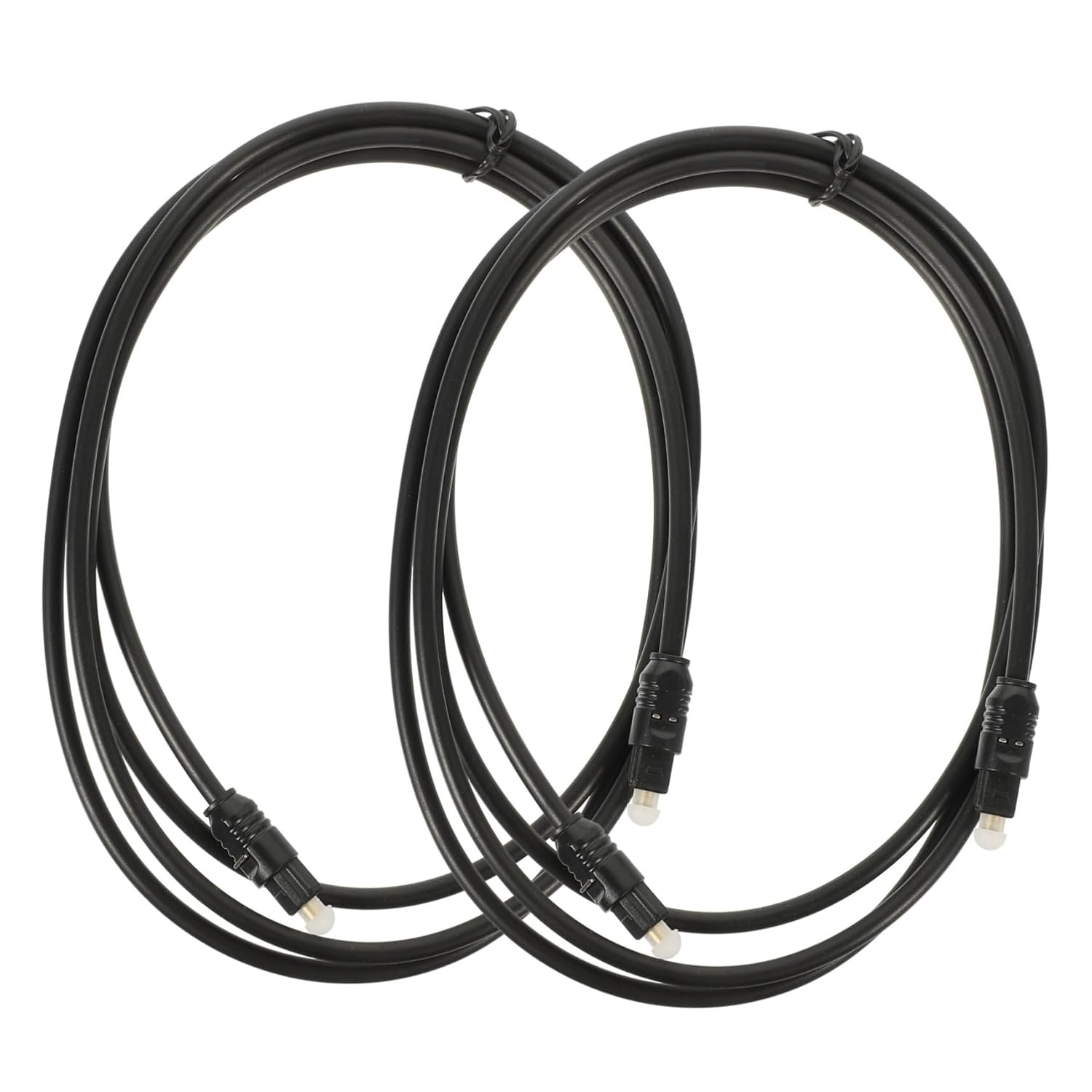 COHEALI 2Pcs 1.5M Fiber Audio Cable Digital Optical Cable Male to Male Cord for Sound Bar Tv DVD Cd Connection Optical Audio Cord for Home Theater image number 4