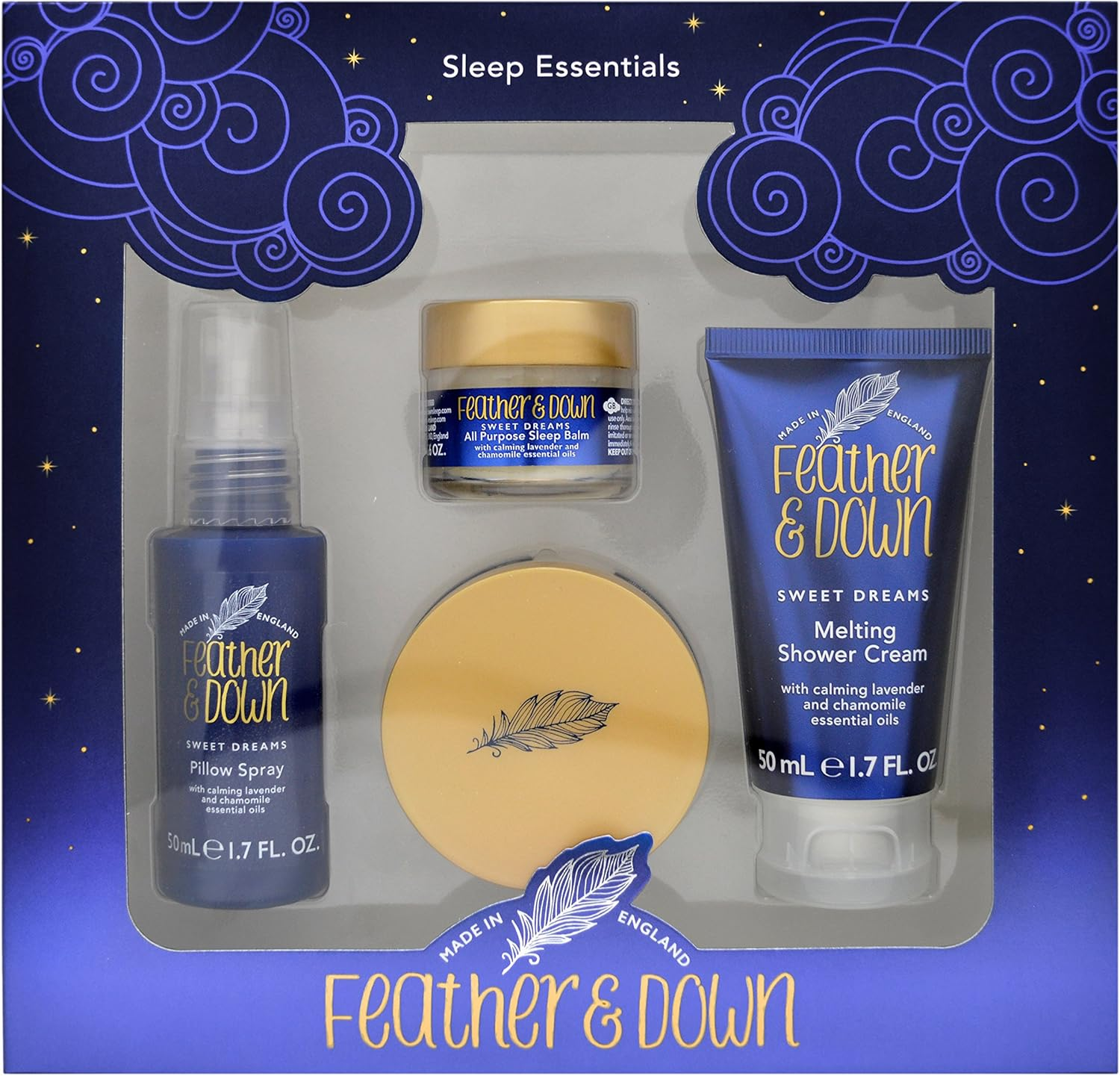 Feather & down Feather & down Dream Perfect Sleep Essentials Gift Set, 110 Ml, 4 Count (Pack of 1) image number 3
