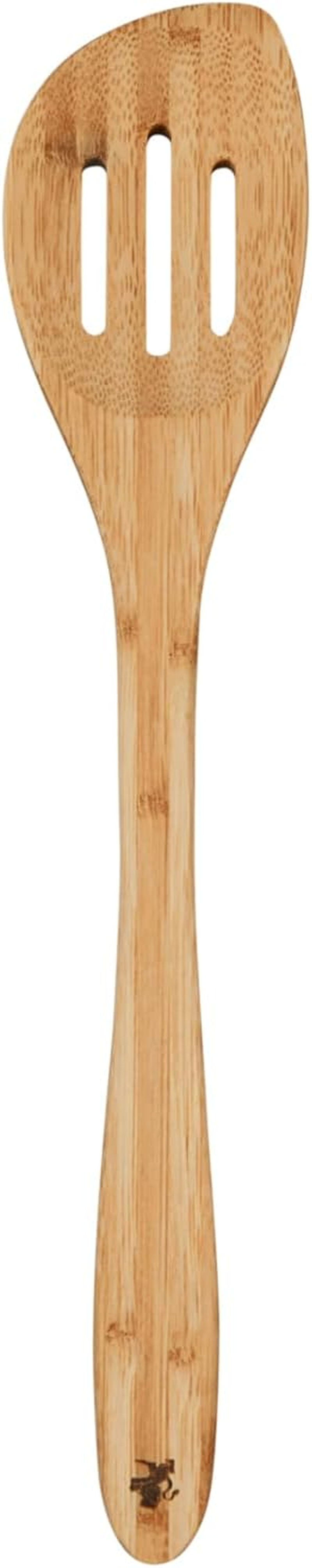 Maxwell & Williams Evergreen Bamboo Slotted Peaked Spoon, 33 Cm image number 1