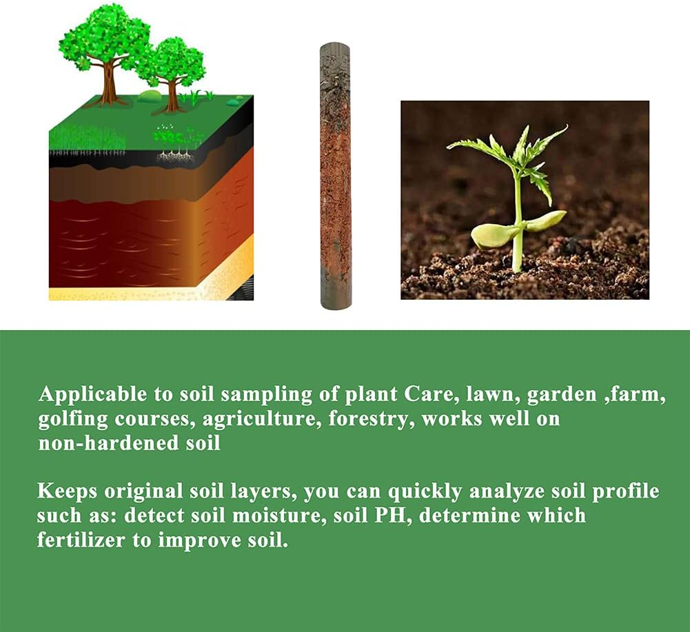 Soil Sample Probe 12 Inch with T Handle, Soil Sampler Tool, Soil Test Kit, Soil Probe for Soil Sampling Plant Care Lawn Garden Farm image number 6