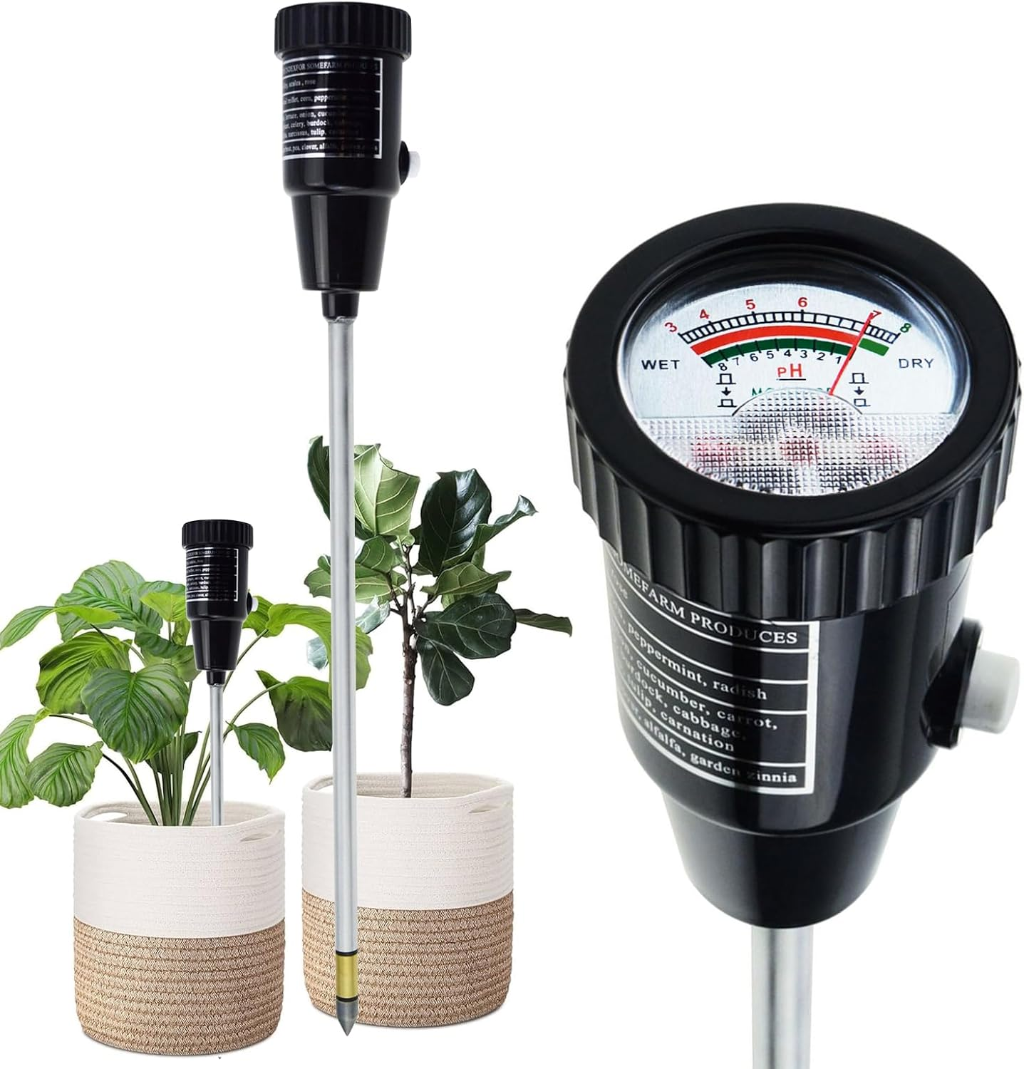 Gain Express Soil Ph & Moisture Meter 295Mm Long Electrode image number 1