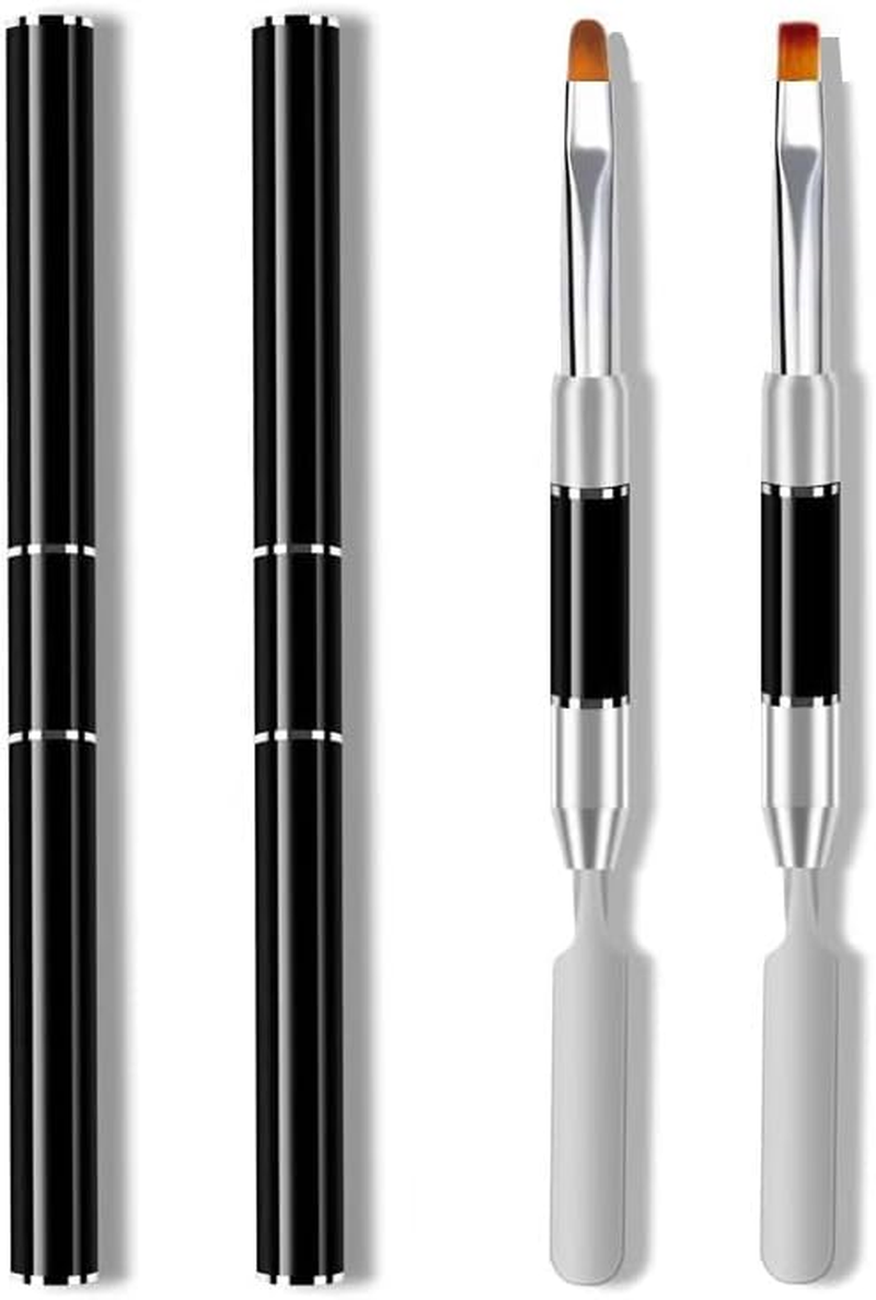 ZEOHBETY 2 X Metal Nails, Gel, Nails with Goblets, Pink