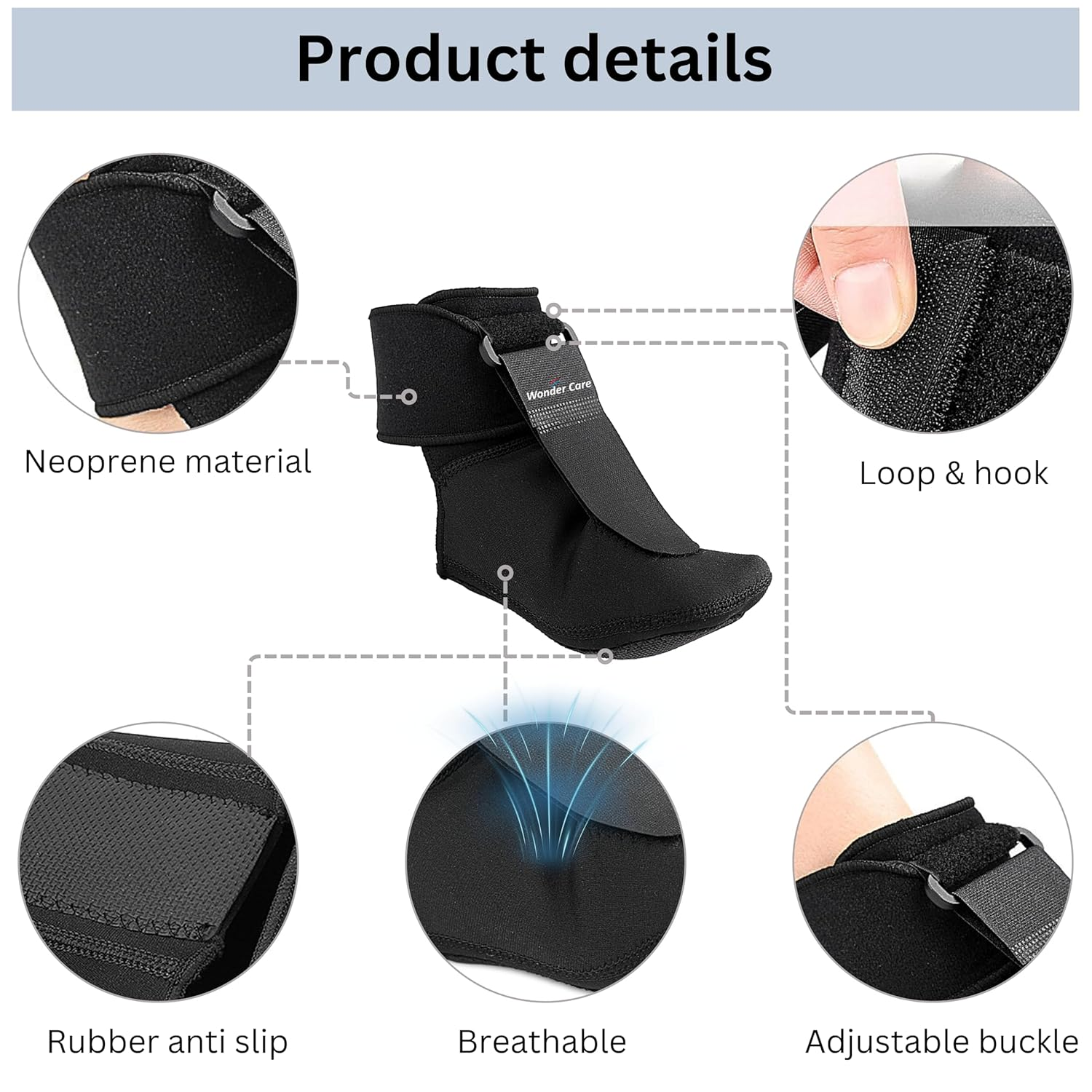 Plantar Fasciitis Night Splint Socks|Heel Pain Relief Plantar Fasciitis|Soft Plantar Fascia Brace for Sleeping and Achilles Tendonitis Relief|Plantar Fasciitis Socks for Men & Women(X-Small) image number 2