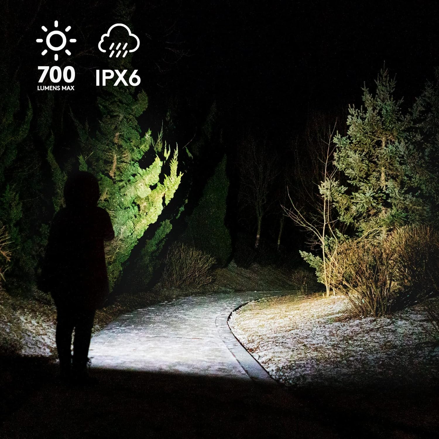 Rovyvon E7 Keychain Flashlight 700 Lumen Rechargeable Dual Power with Sidelight,Waterproof for Everyday Carry,Camping image number 2