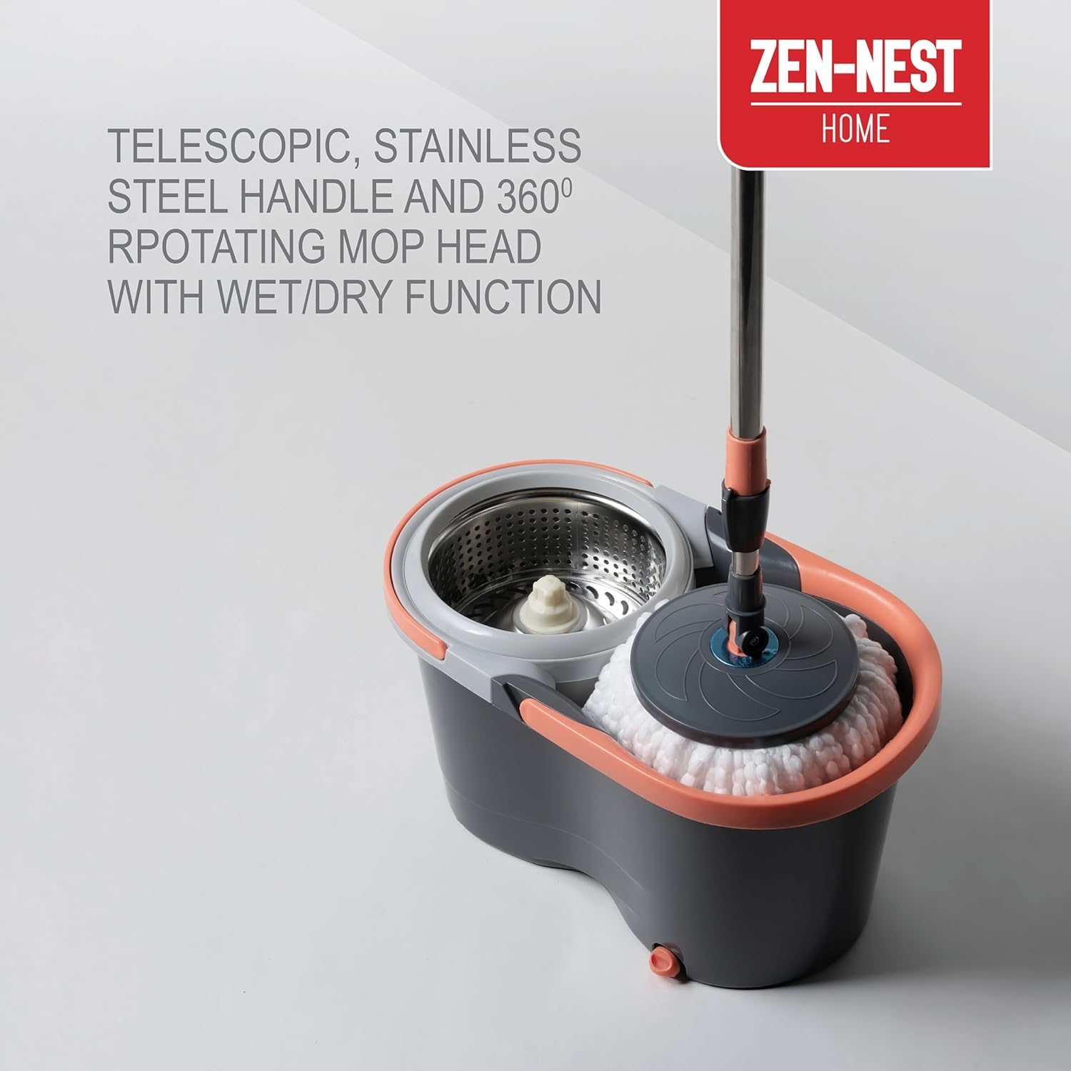 Zen Nest Premium Spin Mop & Head image number 2