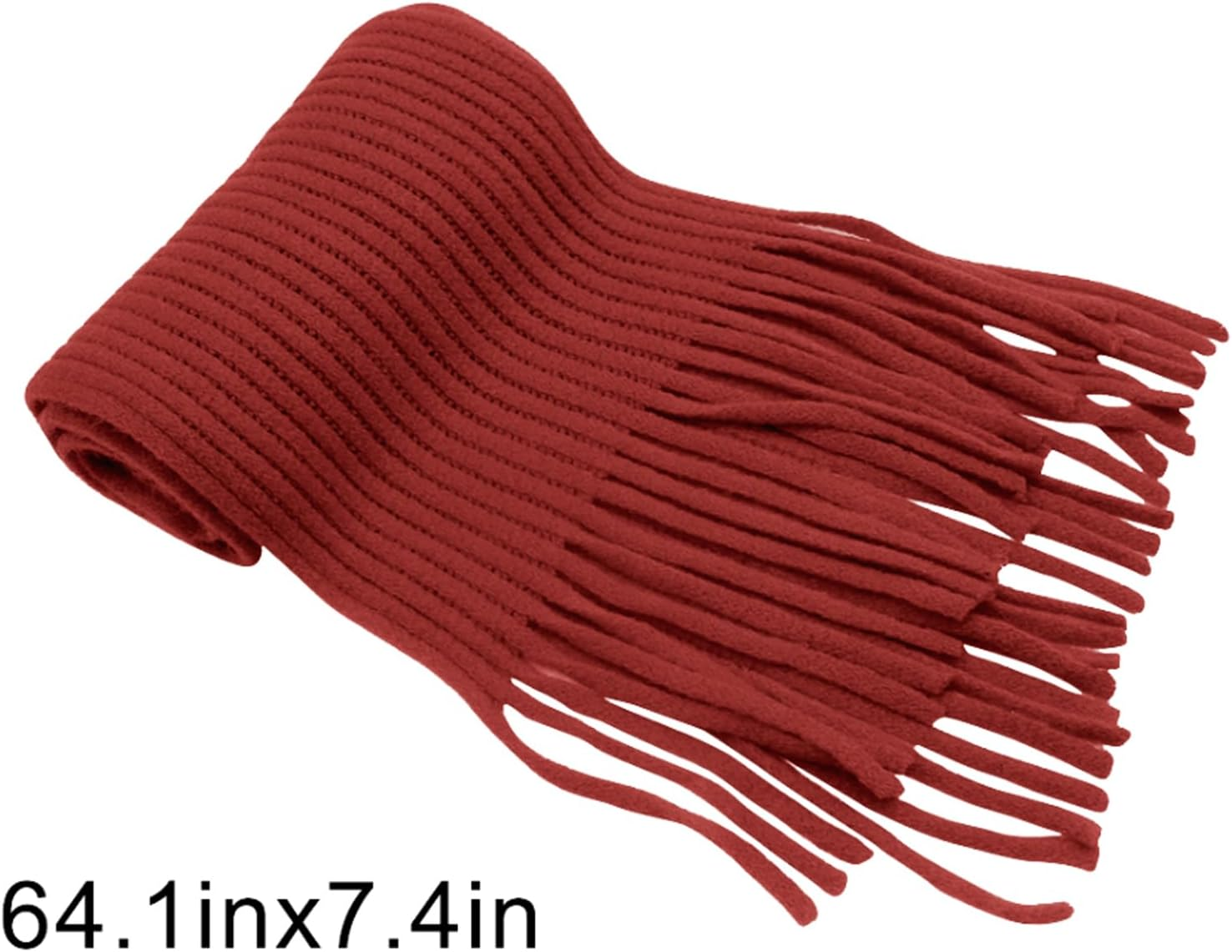 RARITYUS Kids Knitted Scarf Fashion Solid Color Toddler Soft Warm Scarves Neck Warmer Winter for Girls Womens - A Green image number 2