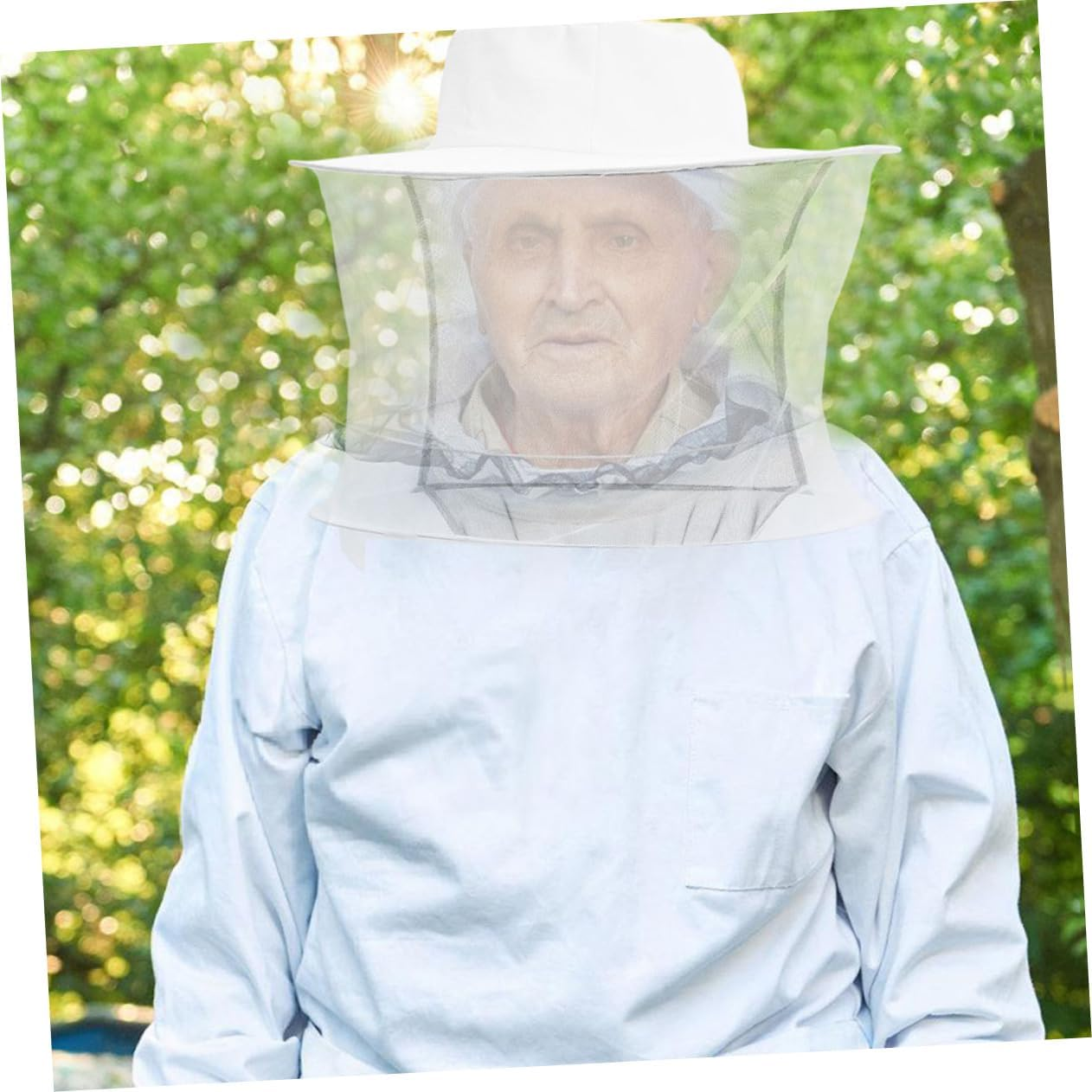Milisten 2Pcs Beekeeping Hat with Breathable Mesh Veil Net Lightweight Portable Bee Keeper Head Cover for Outdoor Gardening Fishing Camping Fit Protection image number 3