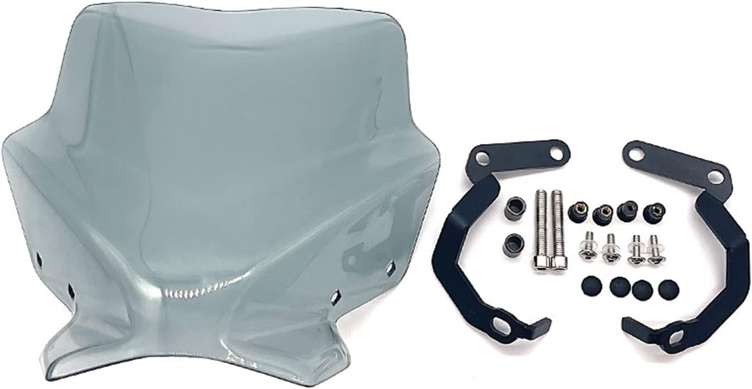 KANGYEBAIHUODIAN Motorcycle Wind Shield Windscreen Fit for Ducati Monster 797 821 1200 1200S 1200R 2014 15 2016 2017 2018 2019 2020 Front Windshield (Color : Light Smoke) image number 3