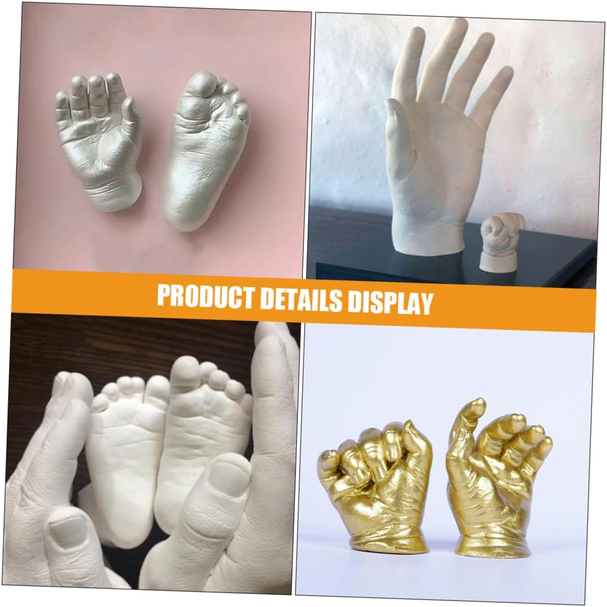 LALAFINA Hand Casting Kit for Newborn Craft Kit Hand and Foot Models Gifts for Family image number 3