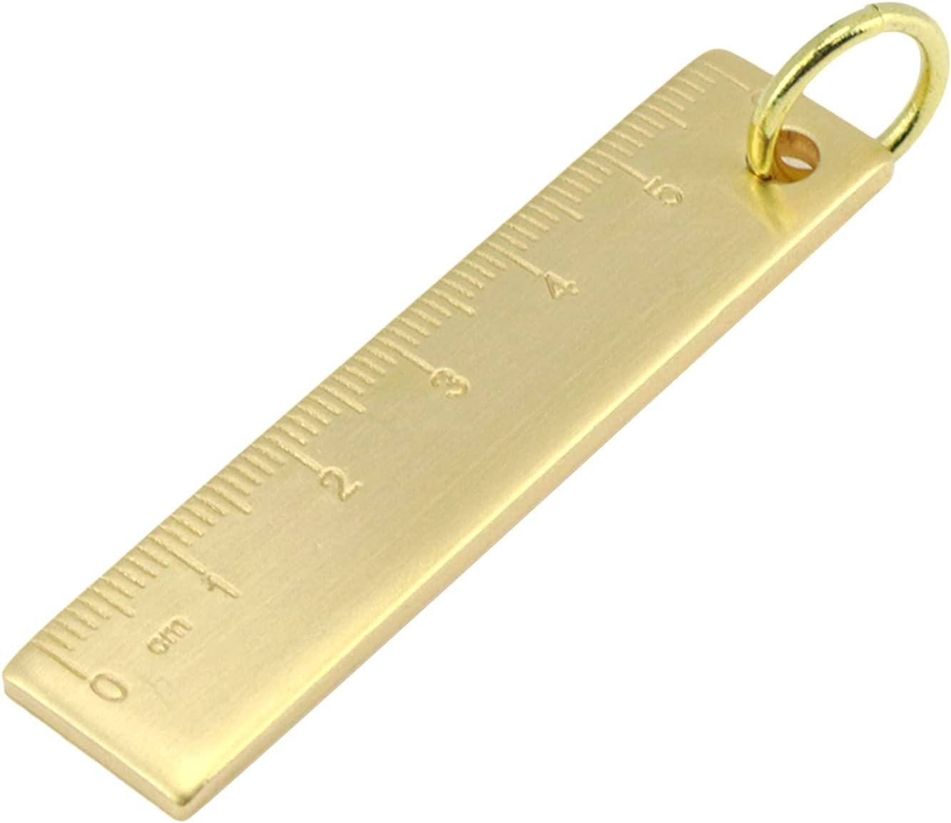 HEVSTIL Gold Brass Protractor,Thicken Ruler Copper Metal Protractor for Students Architects Engineers image number 1