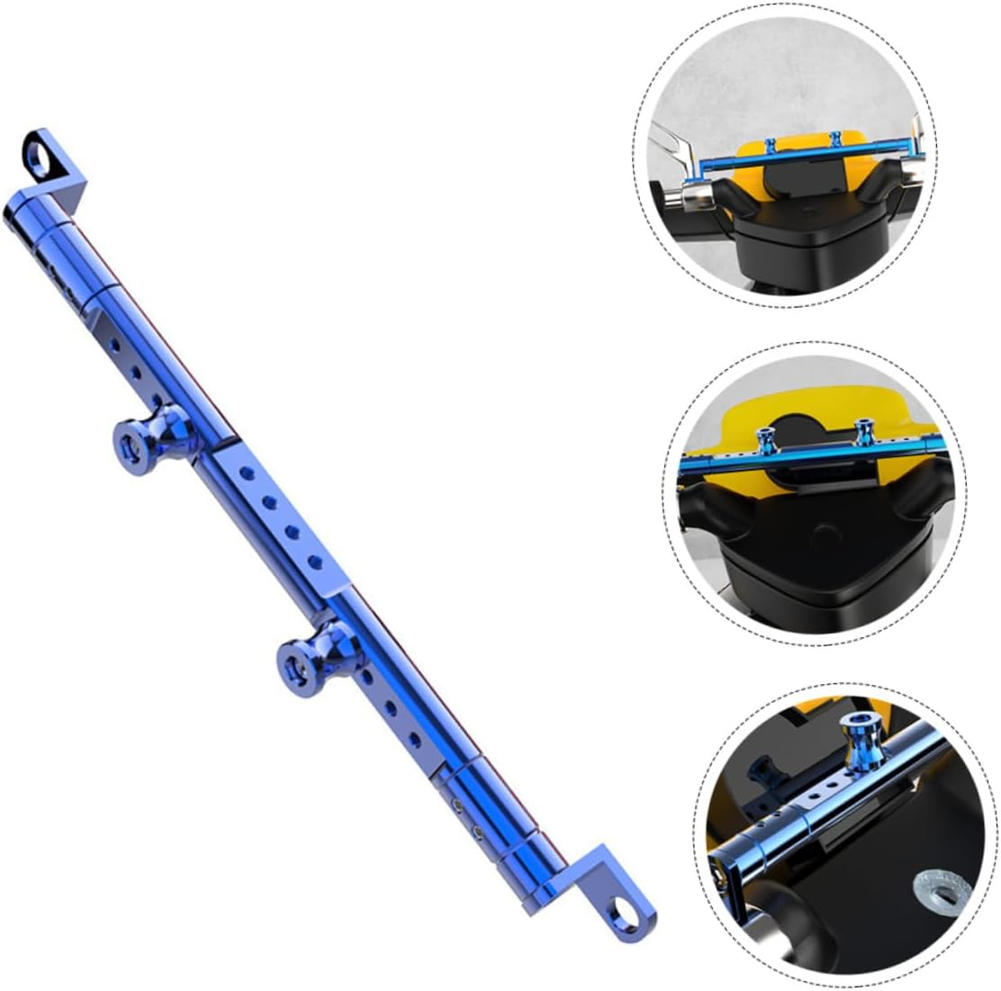 FELTECHELECTR 1Pc for Motorbike Lightweight Handlebar Reinforcement Mobile Phone Extension Bracket Motorcycle Modification Accessory