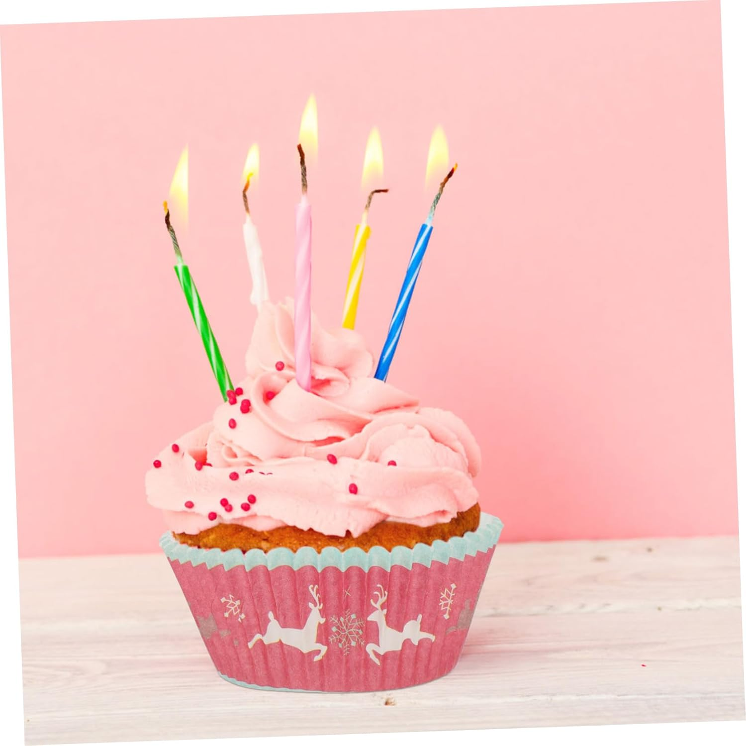 Non-Stick Paper Baking Cups 250Pcs Set Oilproof Cake Liners Heat Proof for Christmas Parties Home Commercial Use