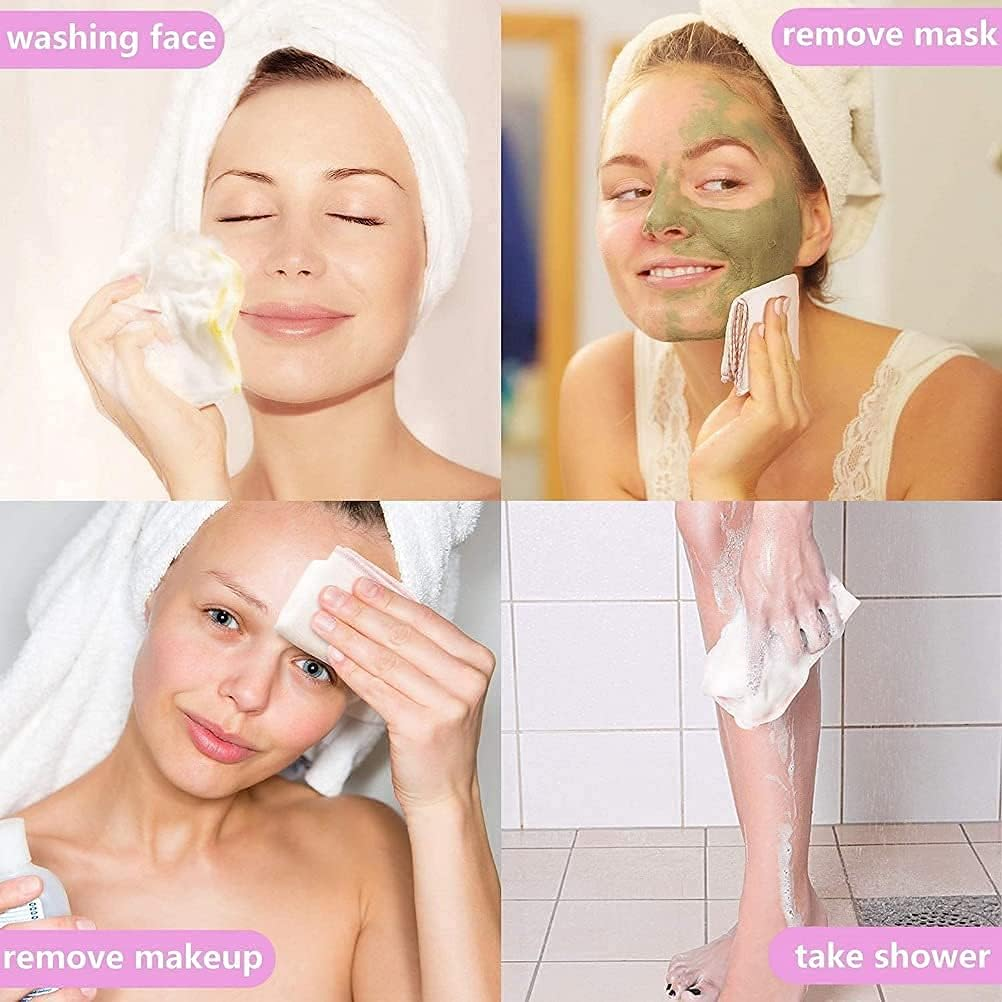 10 Pieces Muslin Face Cloths, 11.8 X 11.8 Inch Reusable Facial Muslin Cleaning Cloth Makeup Remover Cloths Toddler Towels Muslin Cloths for Baby Bath Wrapping