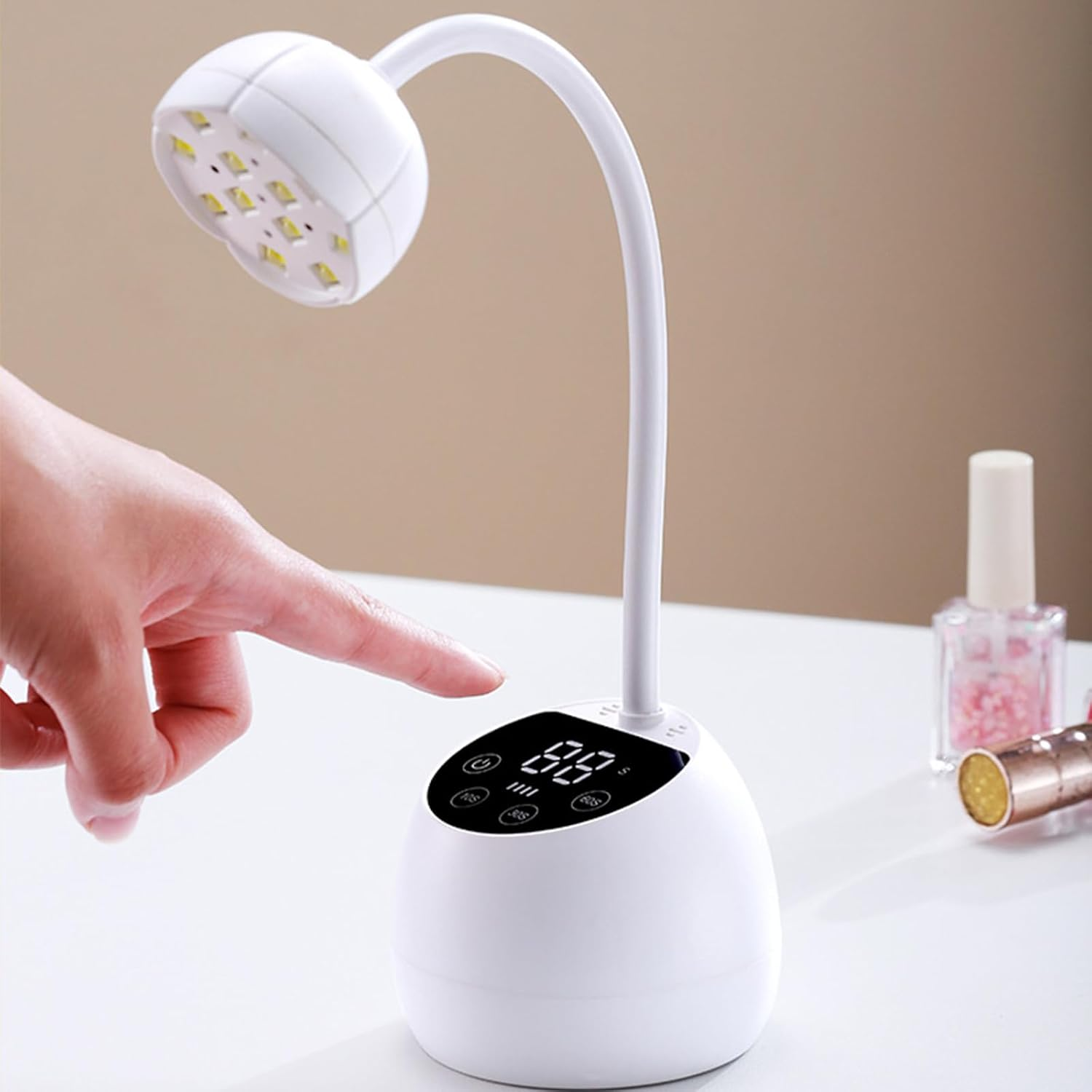 36W Mini UV Light for Nails with Smart Sensor Charging Cordless Rechargeable 360&deg; Adjustable Nail Dryer for Salon & Home Use Portable Nail Polish Flash Curing Tool image number 3