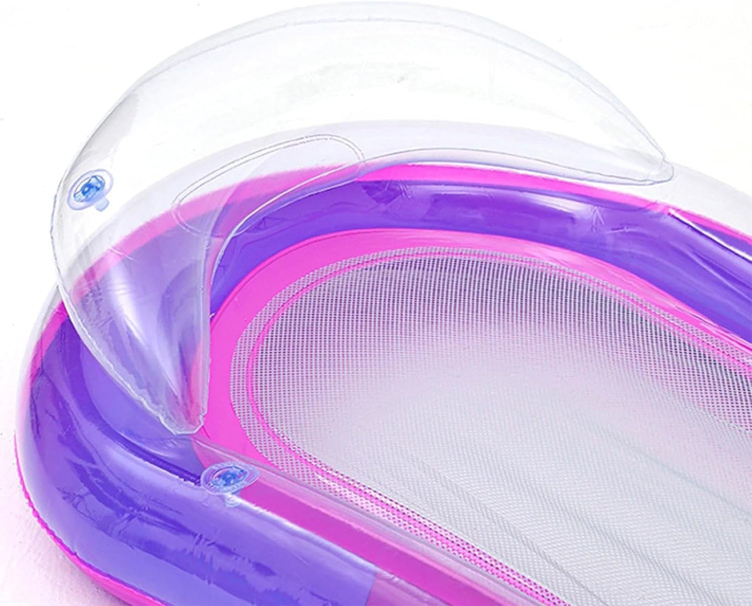 Inflatable Tanning Pool Lounger Float | Pool Raft Floatie Toys for Adults,Sun Tanning Floats with Headrest and Mesh Bottom, Pool Floating Lounge Bed for Swimming Pool Beach Lake image number 5