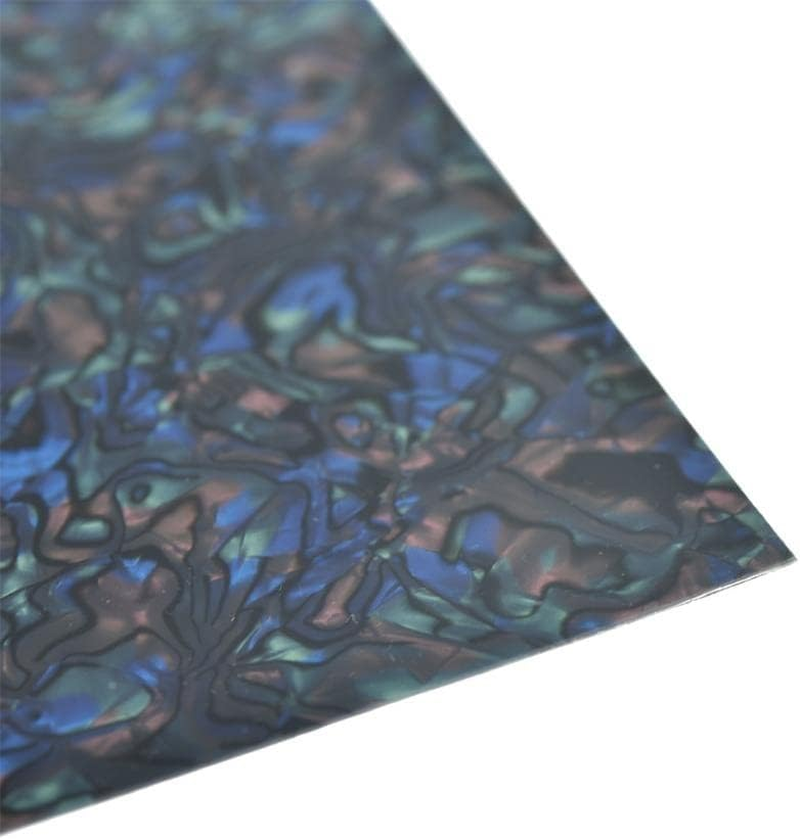 KAISH 25X20Cm Acoustic Guitar Self Adhesive Scratch Plate Sheet Pickguard Material Sheet Abalonepearl image number 3