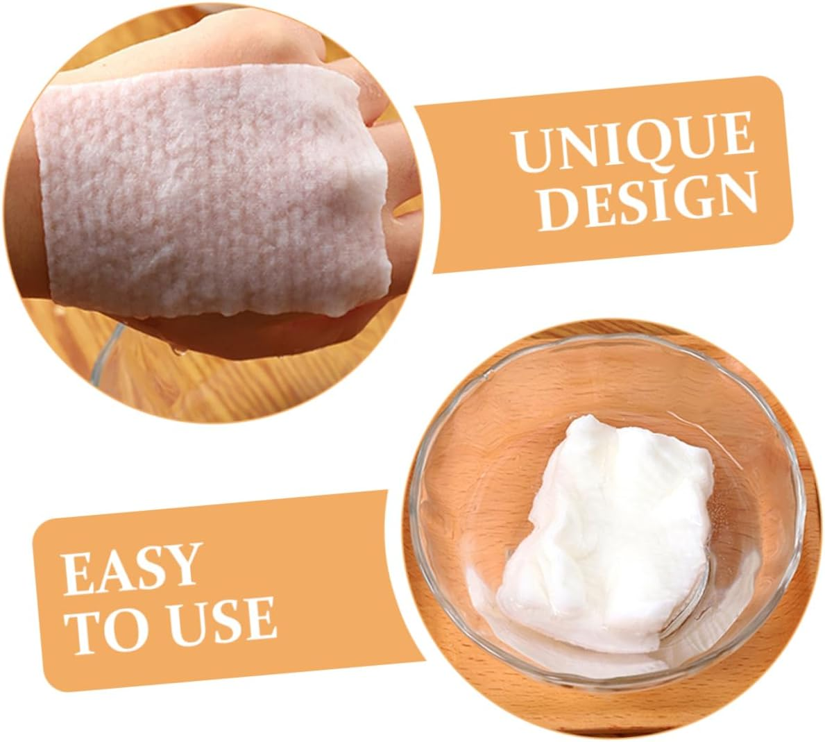 1 Pack Cotton Pads Exfoliating Pads for Face Algodon Desmaquillantes Para Stain Powder Puff Flushable Cream Dry Wipes Cleaner Masks Foaming Spong Makeup Pad White Non-Woven Fabric image number 1